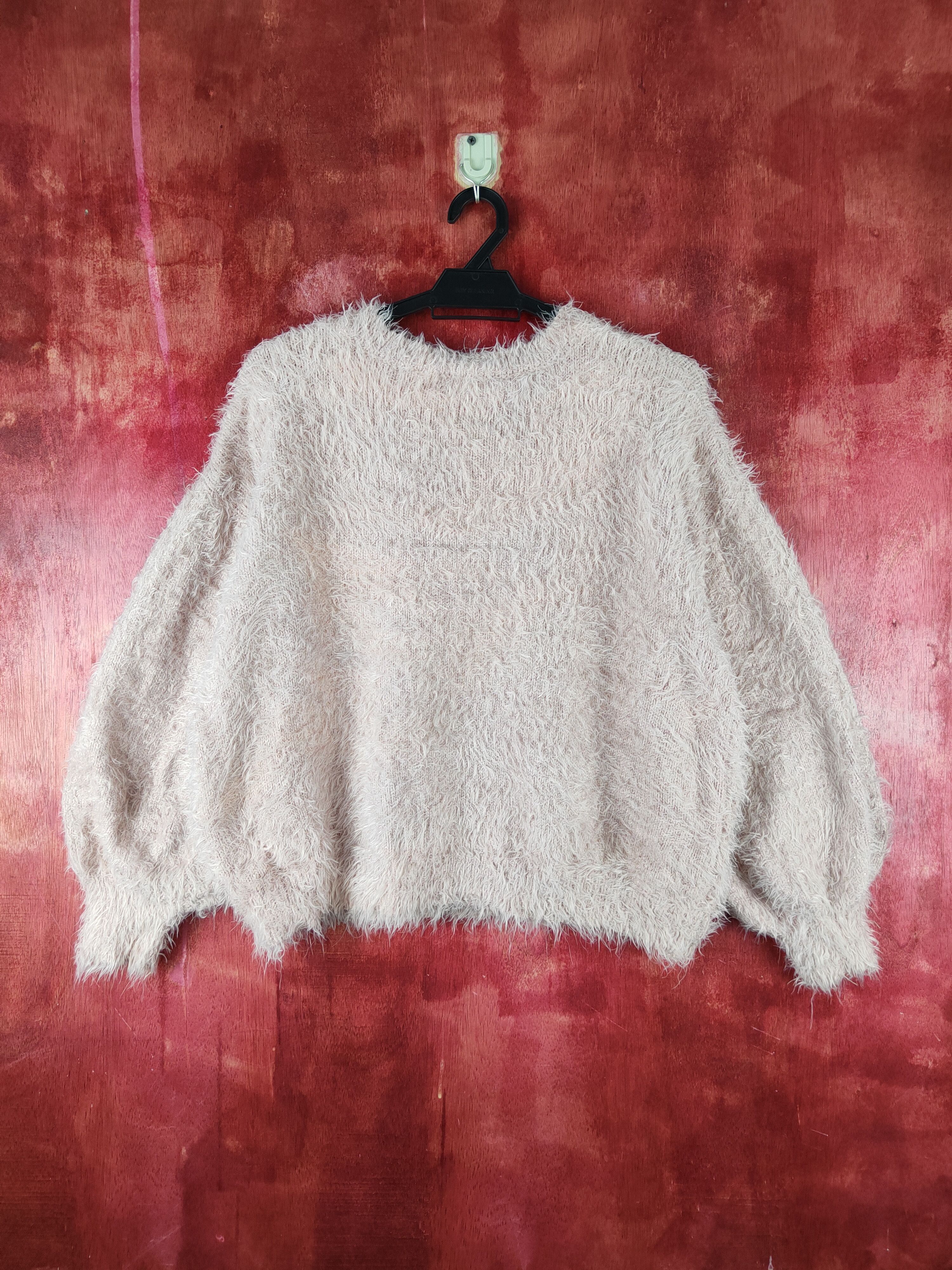GU × Japanese Brand GU Pink Shag Shaggy Fur Mohair Knitwear #S2190 Size L / US 10 / IT 46 - 7 Thumbnail