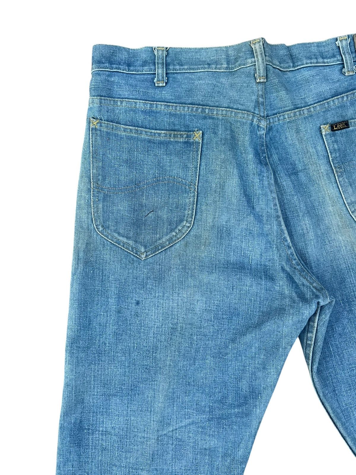 Lee Vintage 70s 80s Lee Riders Faded Dirty Mud Denim Jeans Size US 34 / EU 50 - 14 Thumbnail