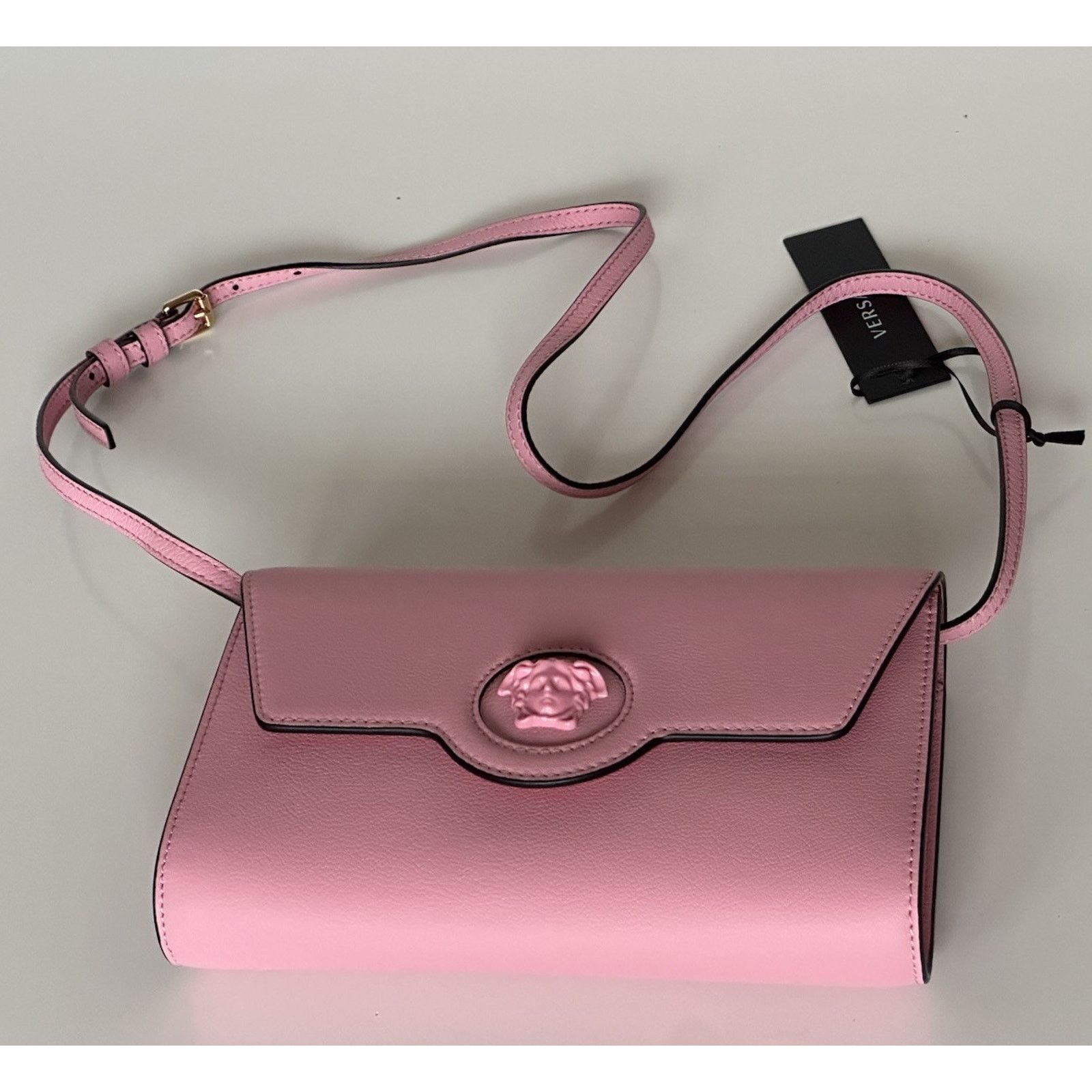 Versace Versace Medusa Leather Mini Pink Shoulder Bag Italy 1021608 Size ONE SIZE - 8 Thumbnail