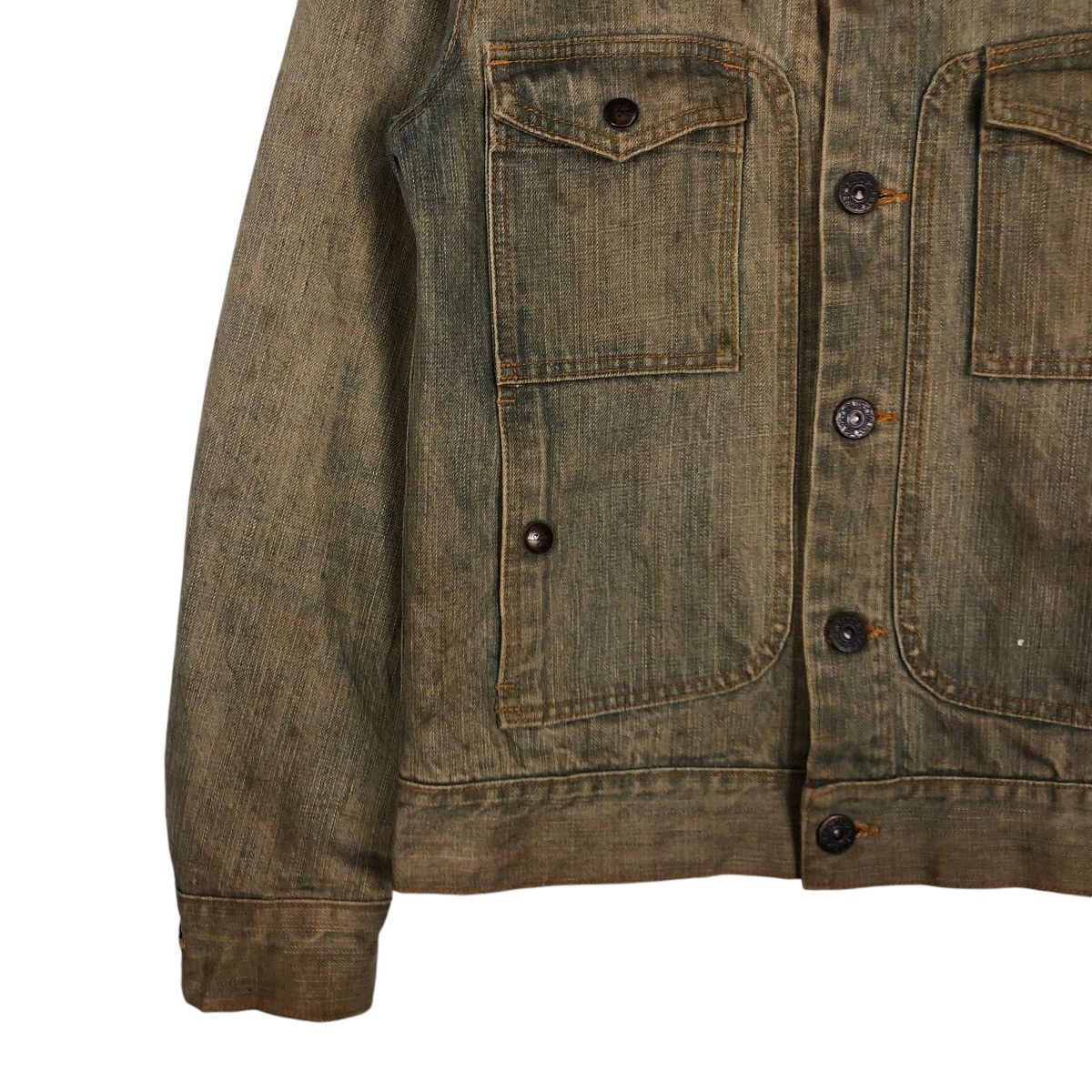 Hysteric Glamour 🔥VINTAGE CROPPED BIKER DENIM JACKET SLYZ JAPAN MADE Size US S / EU 44-46 / 1 - 4 Thumbnail