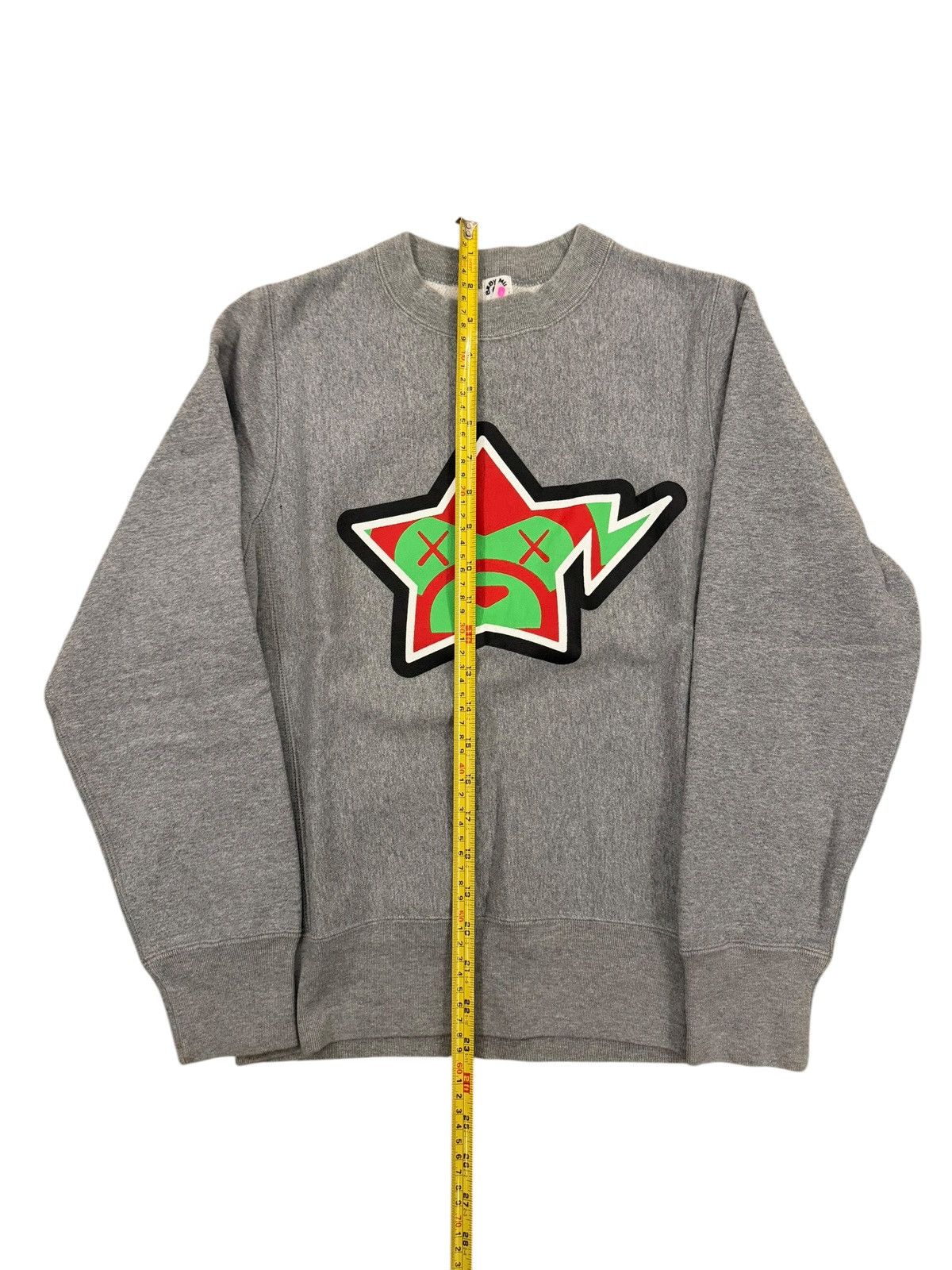 Bape × Kaws Bape x Kaws Baby Milo BapeSta Sweatshirts Gray Size S / US 4 / IT 40 - 2 Thumbnail