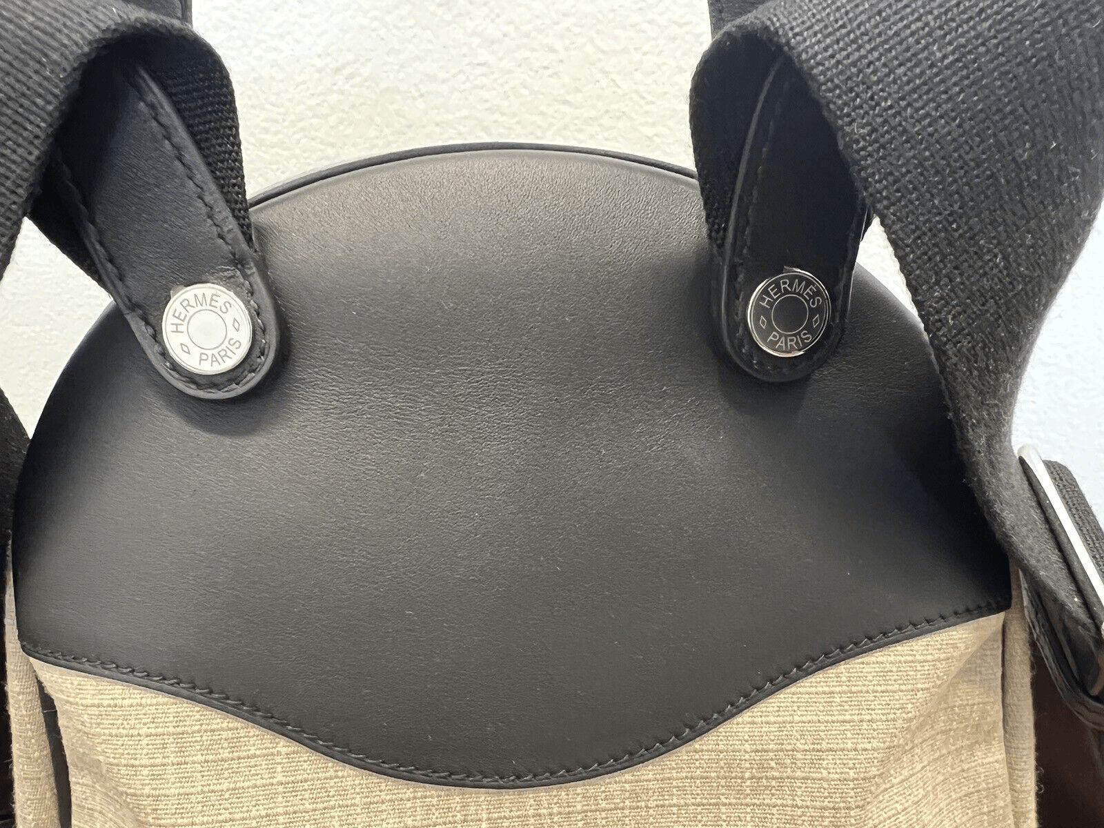 Hermes HERMES ALLBACK Bivouac Canvas Swift Calfskin Backpack $6700 Size ONE SIZE - 3 Thumbnail
