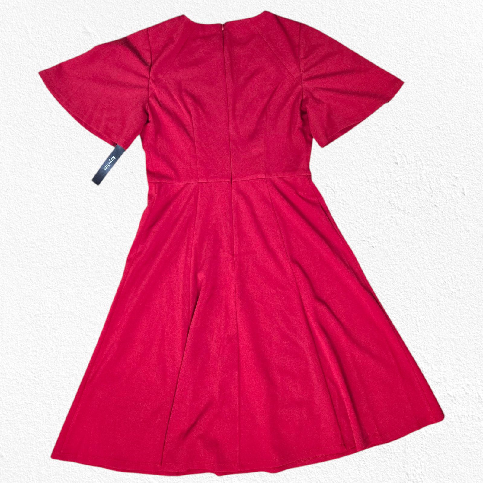 Other Bright Red Retro Fit and Flare Midi Dress Size 4 Size S / US 4 / IT 40 - 11 Thumbnail