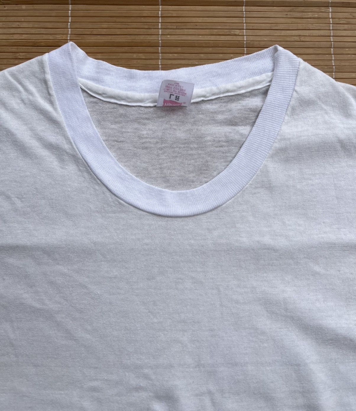 Vintage Vintage 60s Hanes blank tee Size US L / EU 52-54 / 3 - 3 Thumbnail