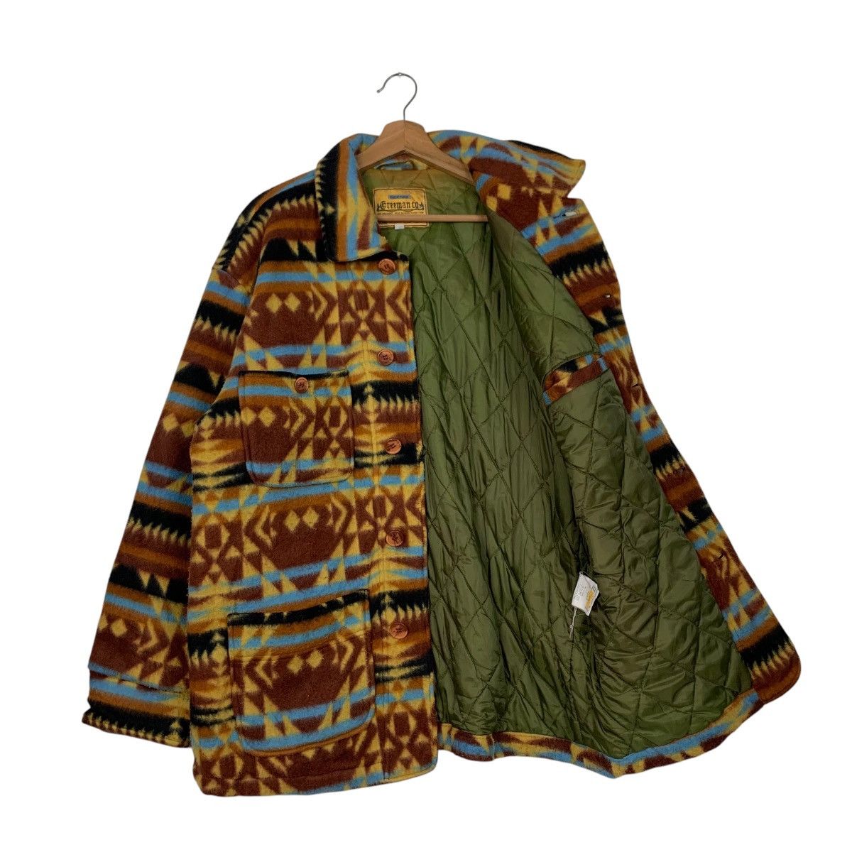 Freeman Vintage FREEMAN CO. Native Design Buttoned Jacket #2738-C123 Size US L / EU 52-54 / 3 - 9 Thumbnail