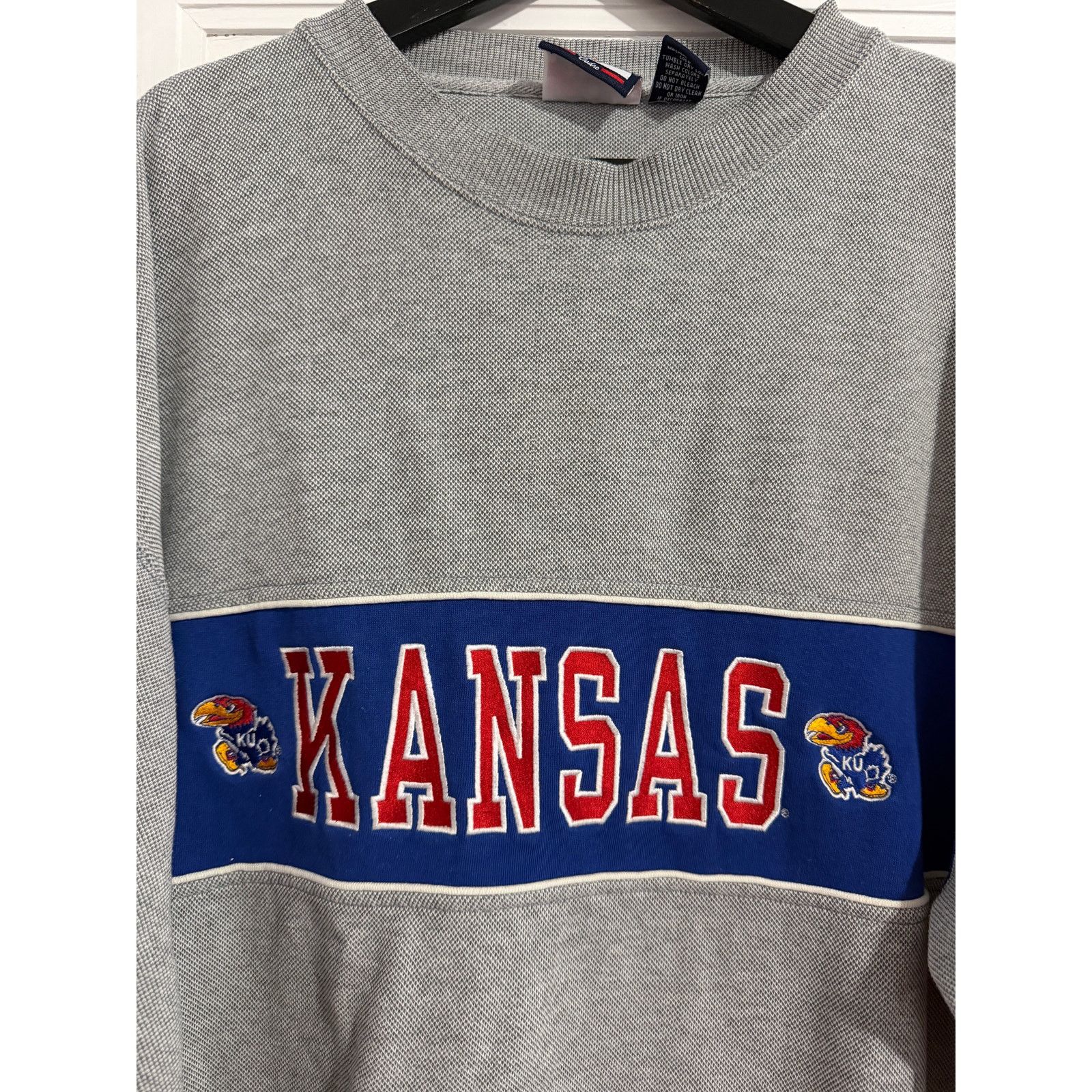 NCAA Vintage Kansas Jayhawks Crewneck Sweatshirt Size Large Size US L / EU 52-54 / 3 - 2 Thumbnail