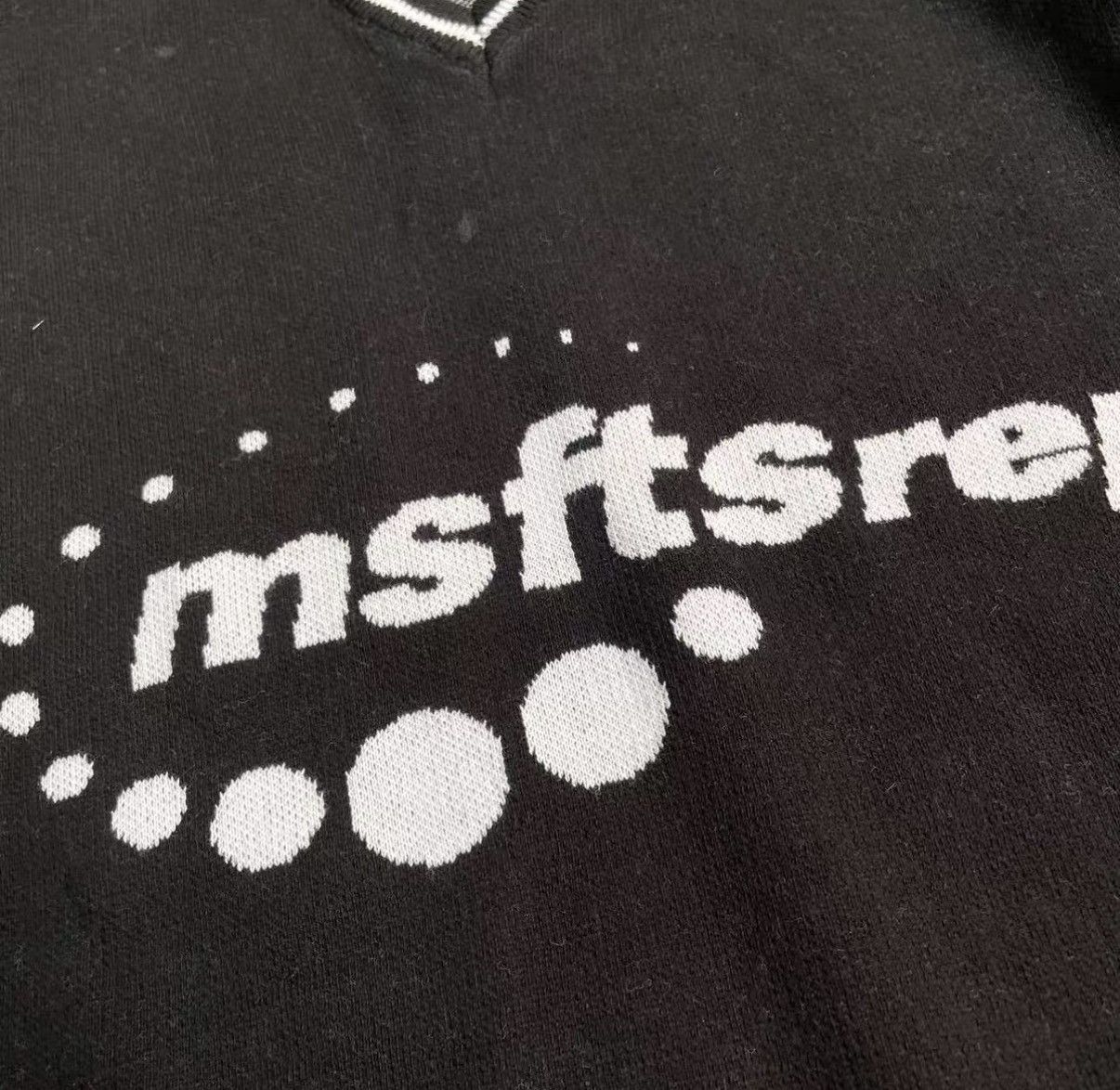 Msftsrep MSFTSREP Black Printed Knit Tank Top J41 Size M / US 6-8 / IT 42-44 - 3 Thumbnail