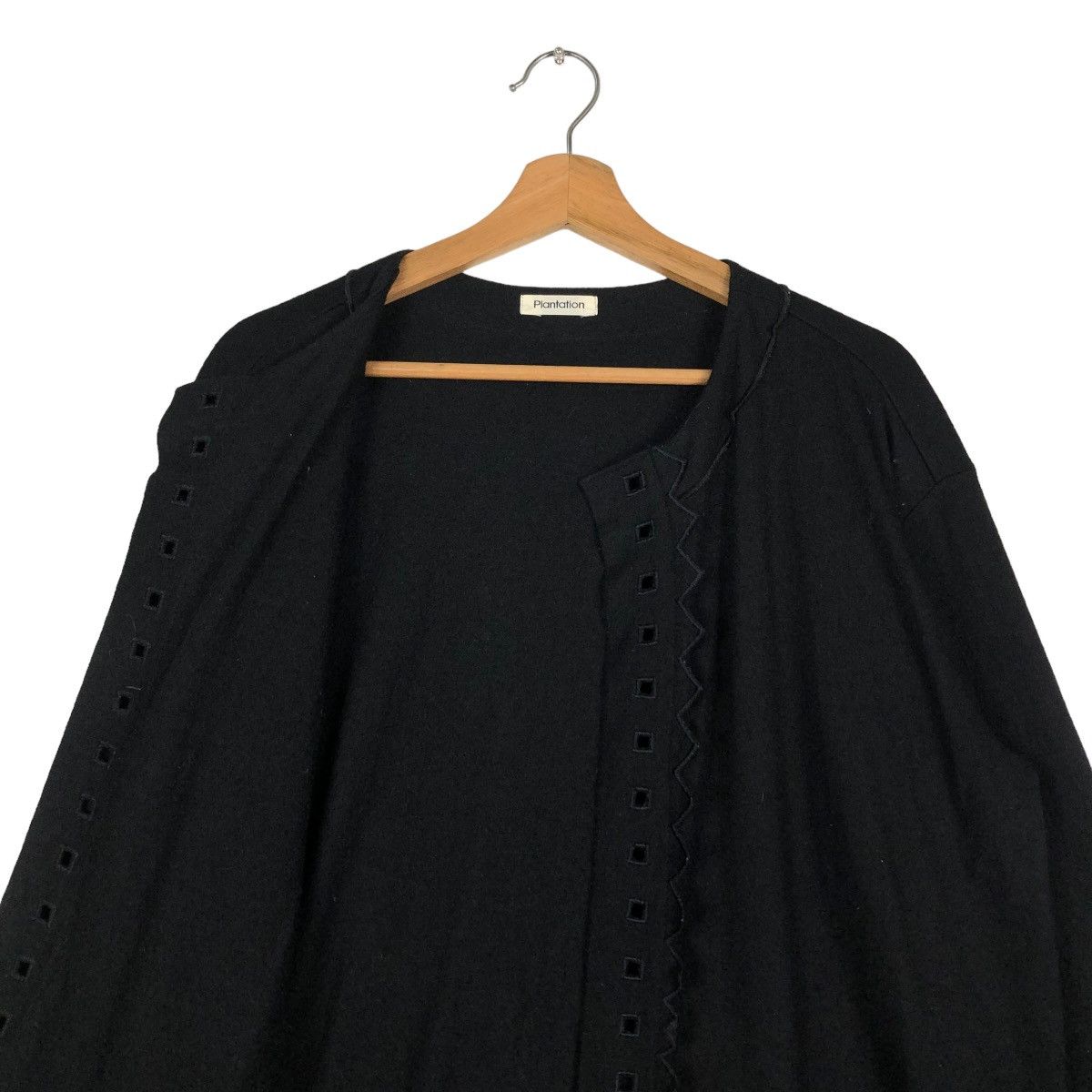 Issey Miyake 🔥VINTAGE ISSEY MIYAKE PLANTATION BLOUSE RICH BLACK Size M / US 6-8 / IT 42-44 - 14 Thumbnail