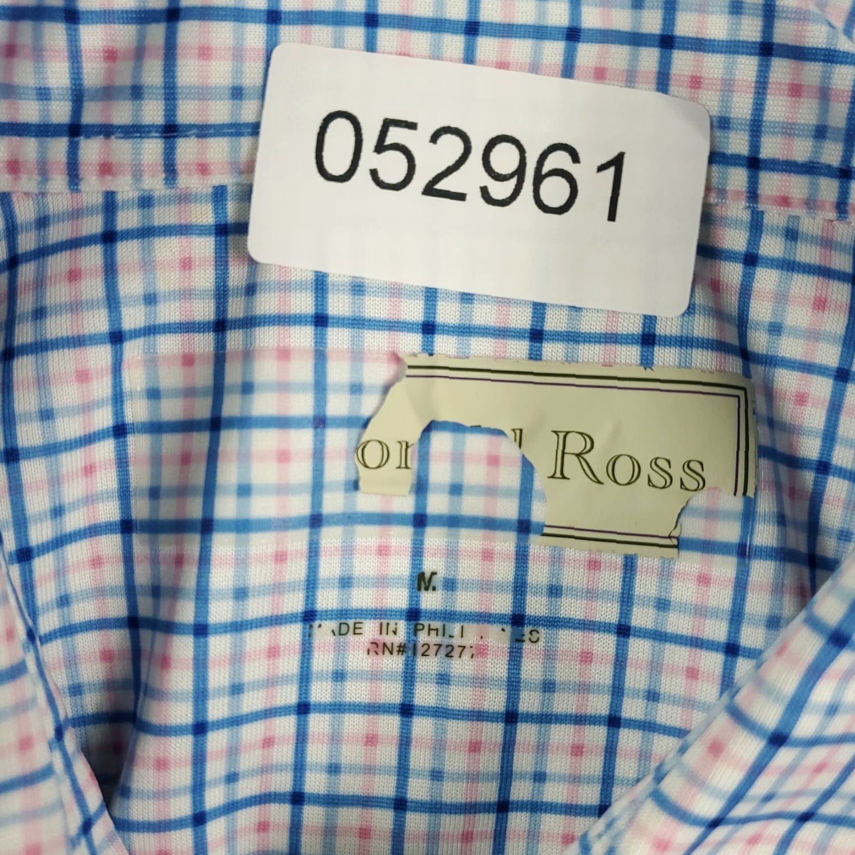 Vintage Donald Ross Polo Shirt Mens Size Medium Blue Plaid Casual Golf Short Sleeve Size US M / EU 48-50 / 2 - 6 Thumbnail