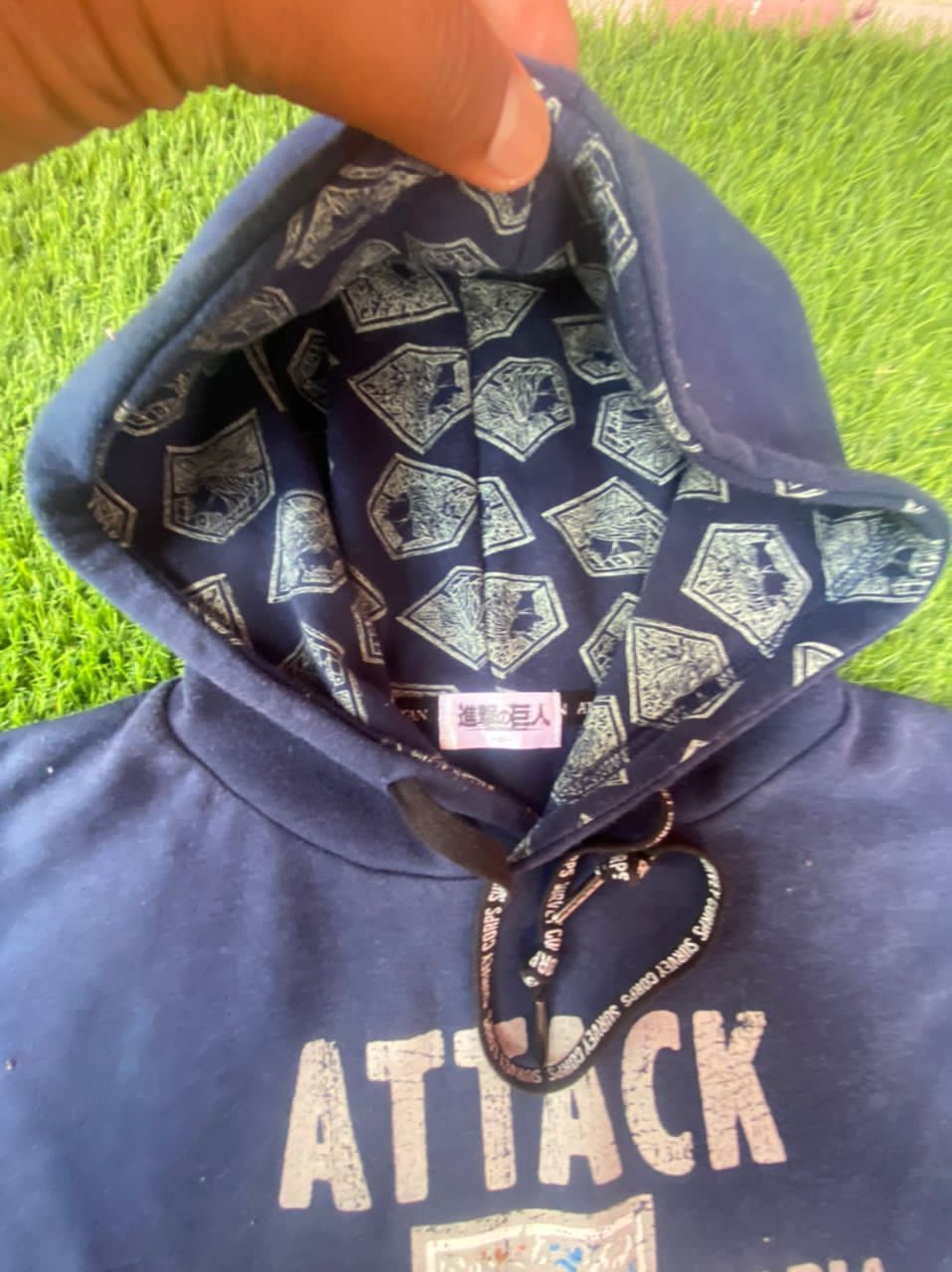 Vintage Hooded One Piece Attack Of Titan Spellout