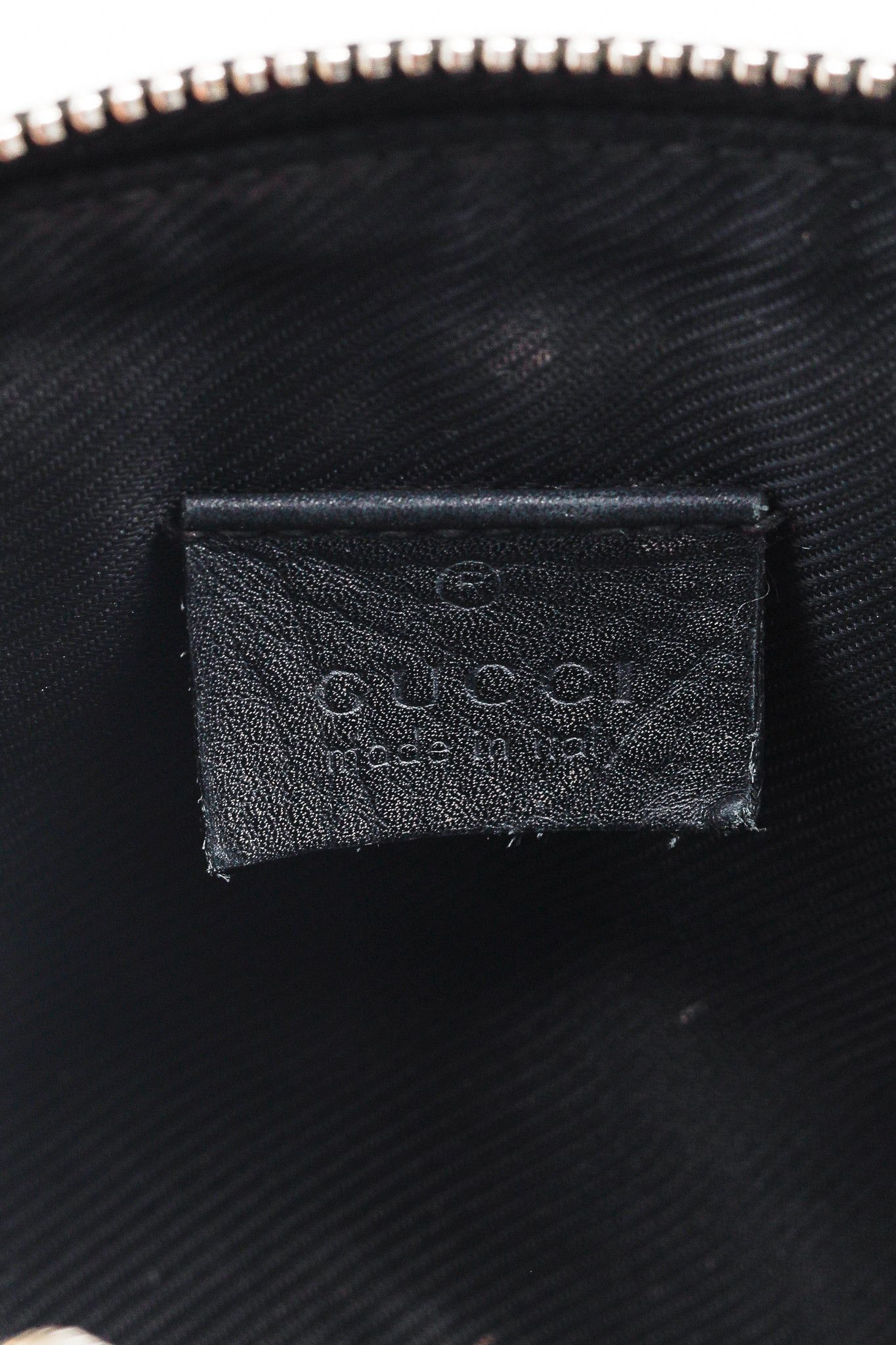 Gucci Gucci Guccisimma GG Black Leather Cosmetic Case Size ONE SIZE - 9 Thumbnail