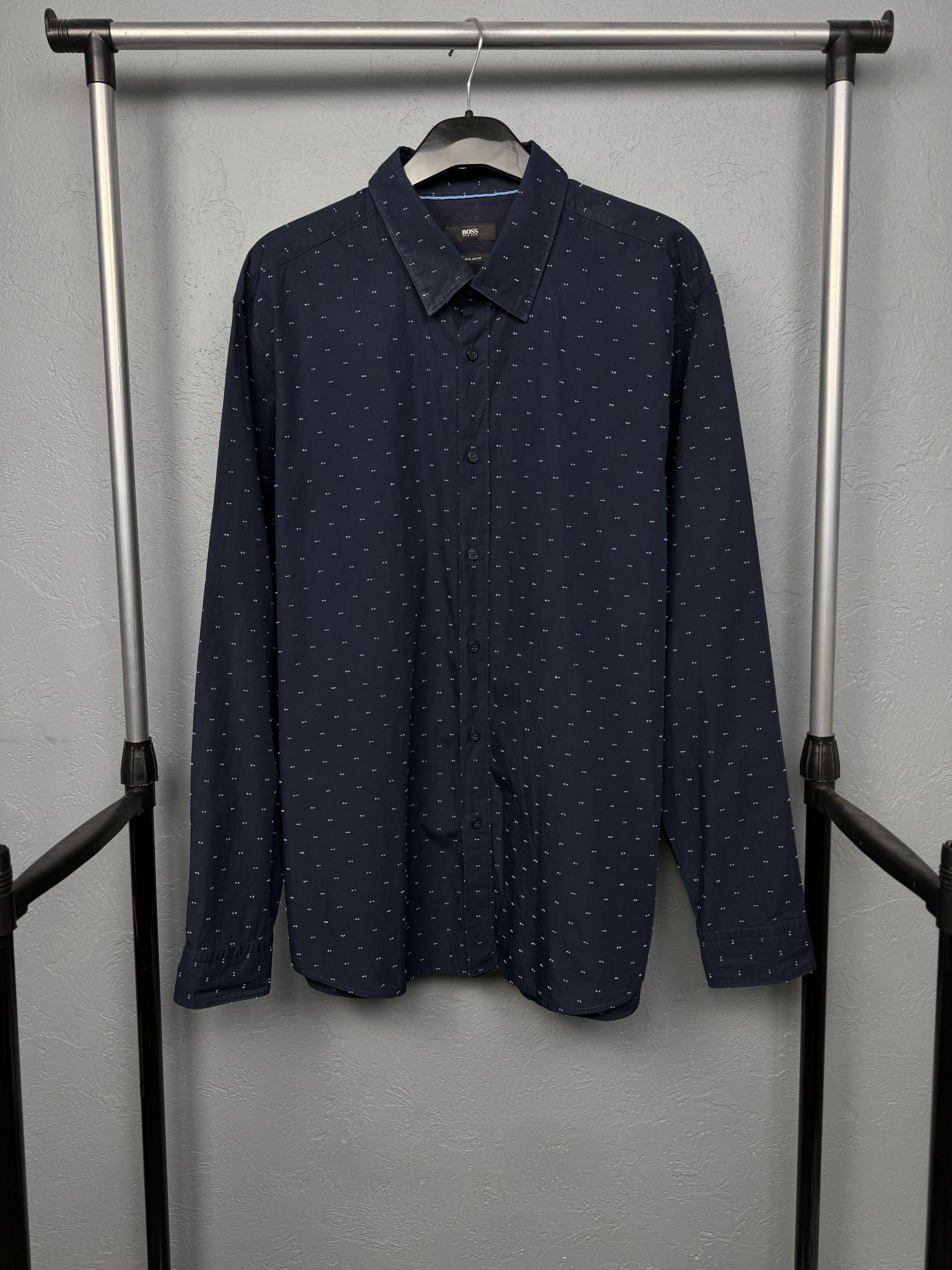 Hugo Boss Hugo Boss Mens Long Sleeve Shirt Size US XXL / EU 58 / 5 - 1 Thumbnail