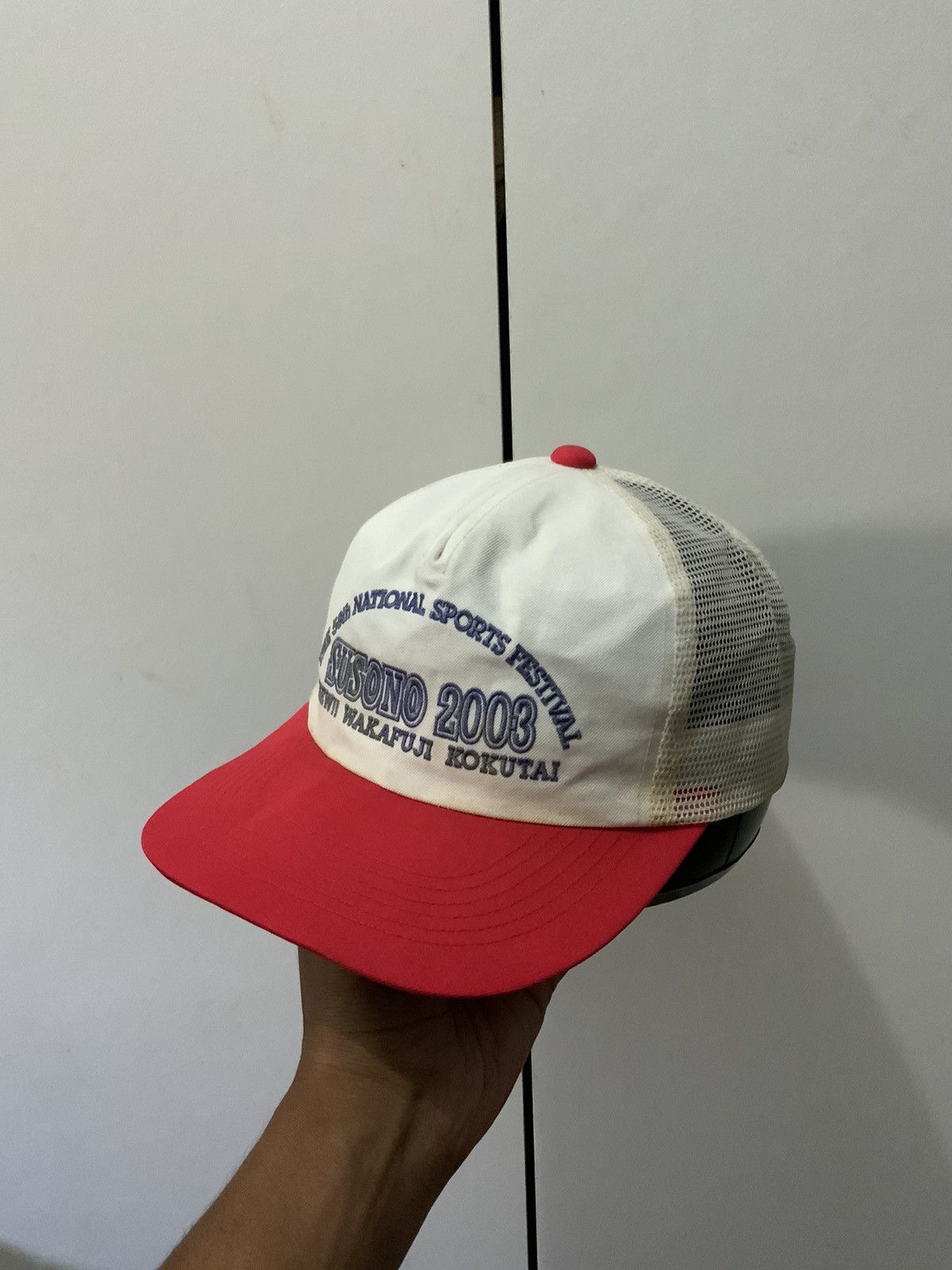 Vintage Vintage Susono 2003 Wakafuji Kokutai Rusty Japan Trucker Hat Size ONE SIZE - 2 Thumbnail