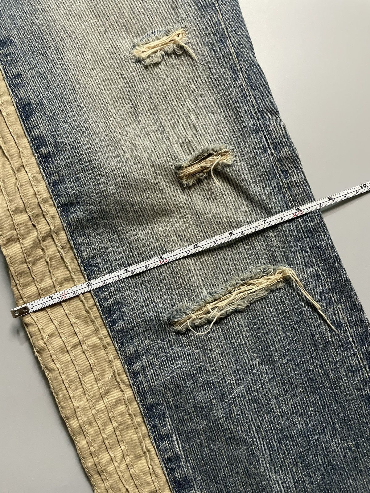 Japanese Brand Prigs Hybrid Panelled Denim Size US 32 / EU 48 - 23 Thumbnail