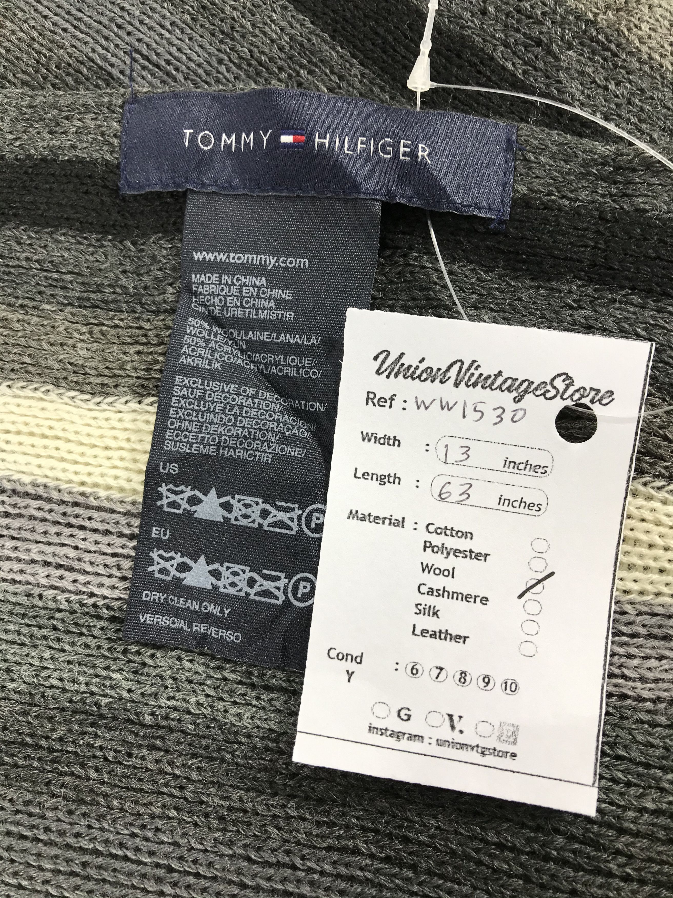 Tommy Hilfiger × Vintage Tommy Hilfiger Scarf / Muffler / Neckwear - WW1530 Size ONE SIZE - 5 Thumbnail