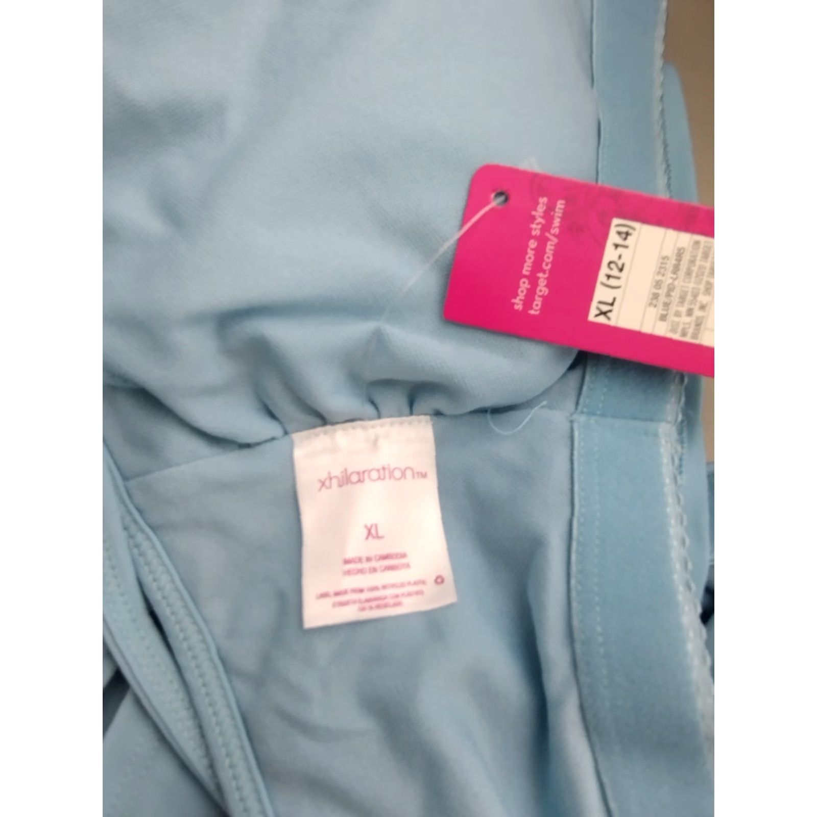 Vintage Xhilaration Bralette Top Juniors Women's XL Blue Swim Top Size XL / US 12-14 / IT 48-50 - 5 Thumbnail