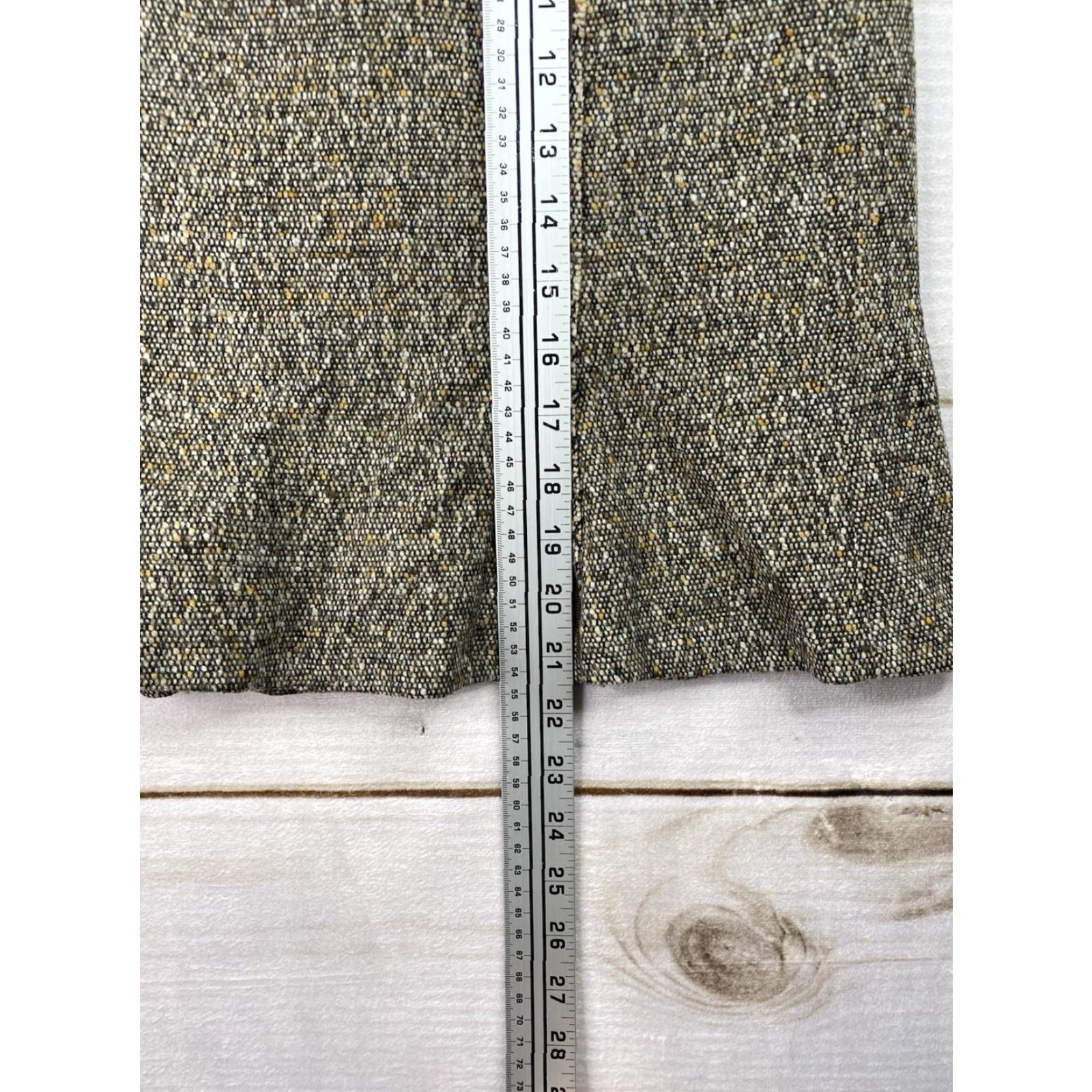Vintage VINTAGE Serena Kay Paris Wool Skirt Sz 38 Brown Tweed Belted Made in France Women Size 28" / US 6 / IT 42 - 3 Thumbnail