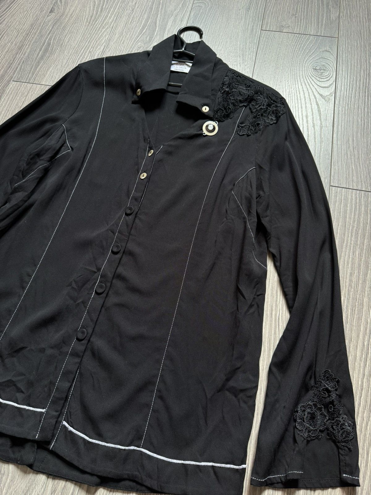 Elisa Cavaletti Elisa Cavaletti Black button-up shirt Size L / US 10 / IT 46 - 7 Thumbnail