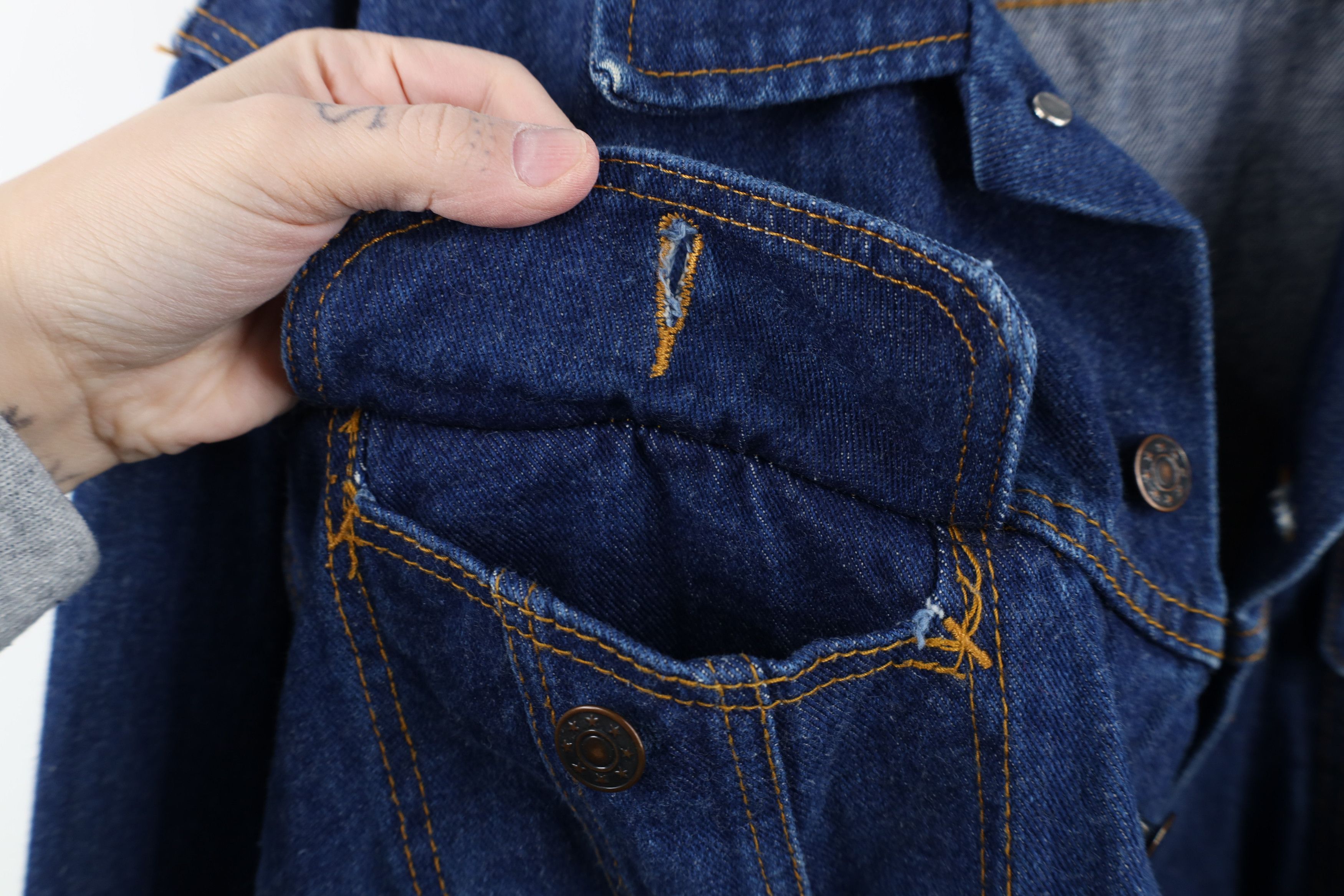 Vintage Vintage 90s Streetwear Denim Jean Trucker Jacket Blue Cotton Size US XXL / EU 58 / 5 - 9 Thumbnail