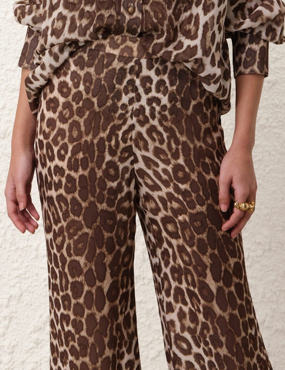 Zimmermann oc11z0925 Illustration Flare Pant in Leopard Size 30" / US 8 / IT 44 - 5 Thumbnail