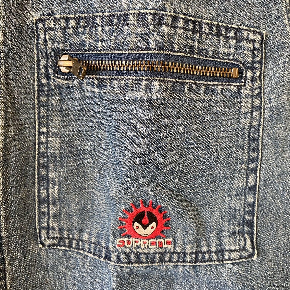 Supreme Supreme Vampire Denim Zip Up Shirt Blue 2018 Sean Cliver Size US M / EU 48-50 / 2 - 3 Thumbnail