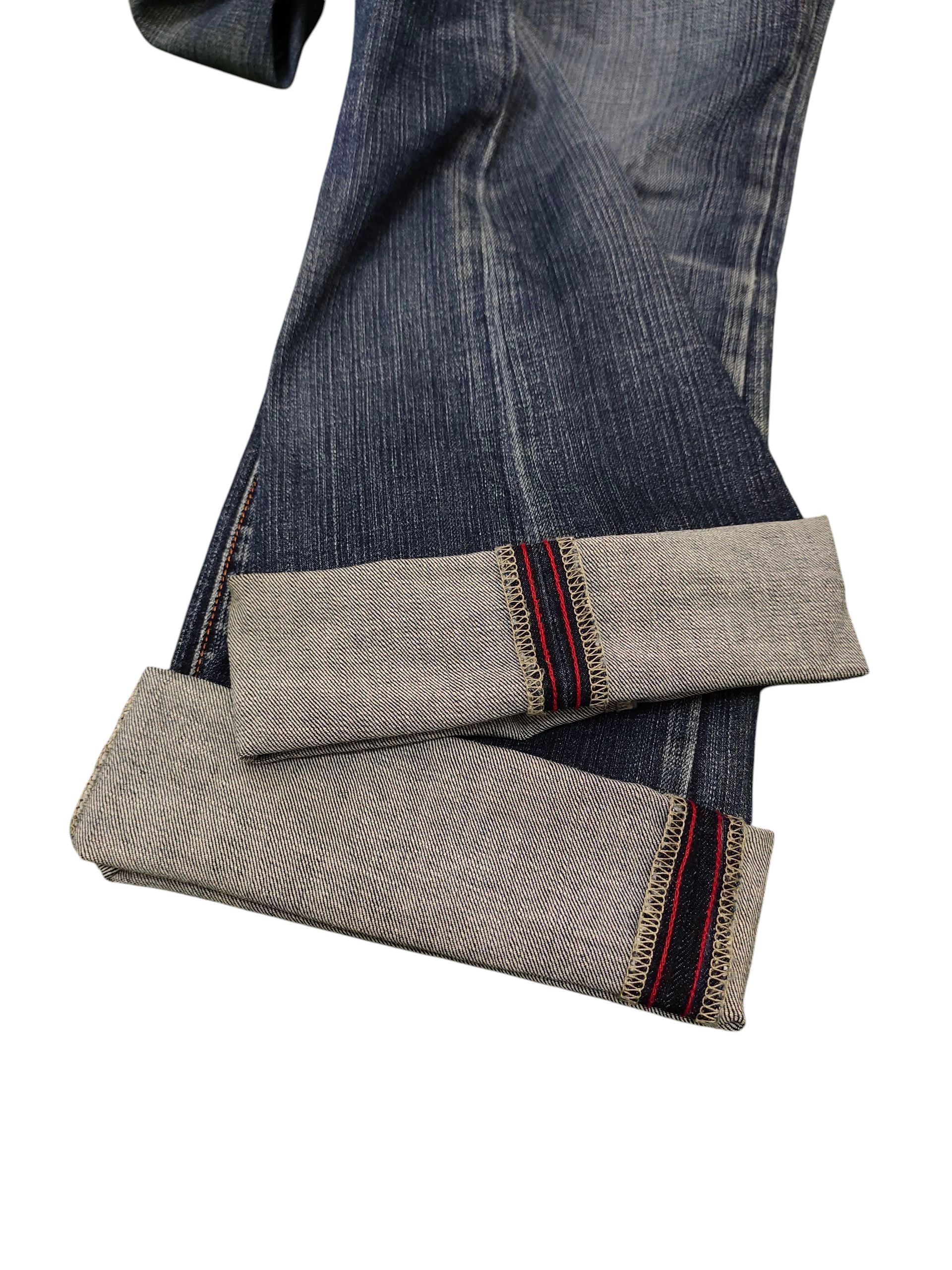 Hysteric Glamour Flare Jeans Blue Cult Clawmark Distress Bootcut Low Rise Y2k Size 26" / US 2 / IT 38 - 8 Thumbnail