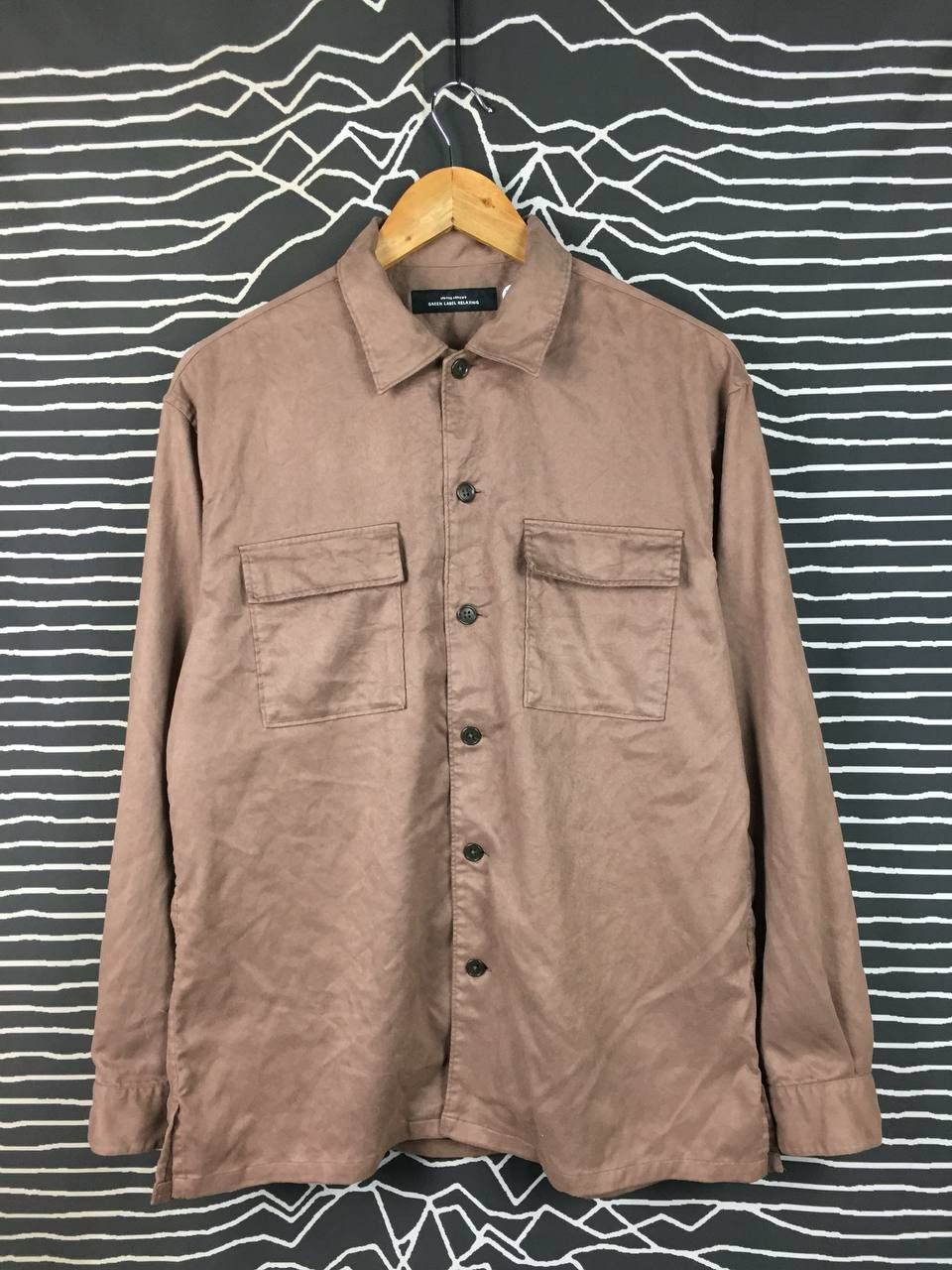 United Arrows United Arrows Green Label Komatsu Faux Suede Workwear Shirt Size US L / EU 52-54 / 3 - 1 Thumbnail