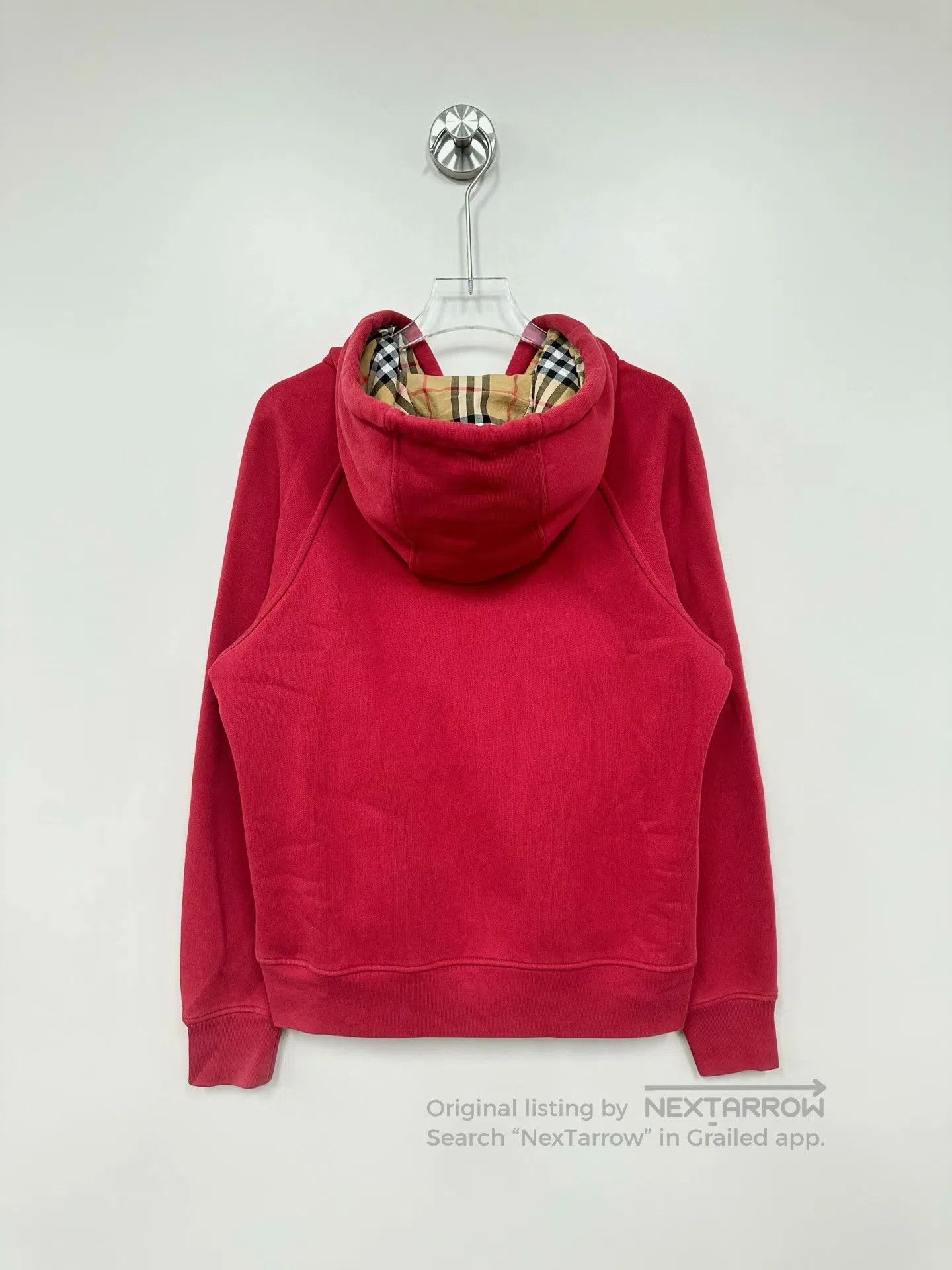 Burberry Burberry Red Battle Horse Embroidered Logo Zipper Hooded S Size XS / US 0-2 / IT 36-38 - 2 Thumbnail