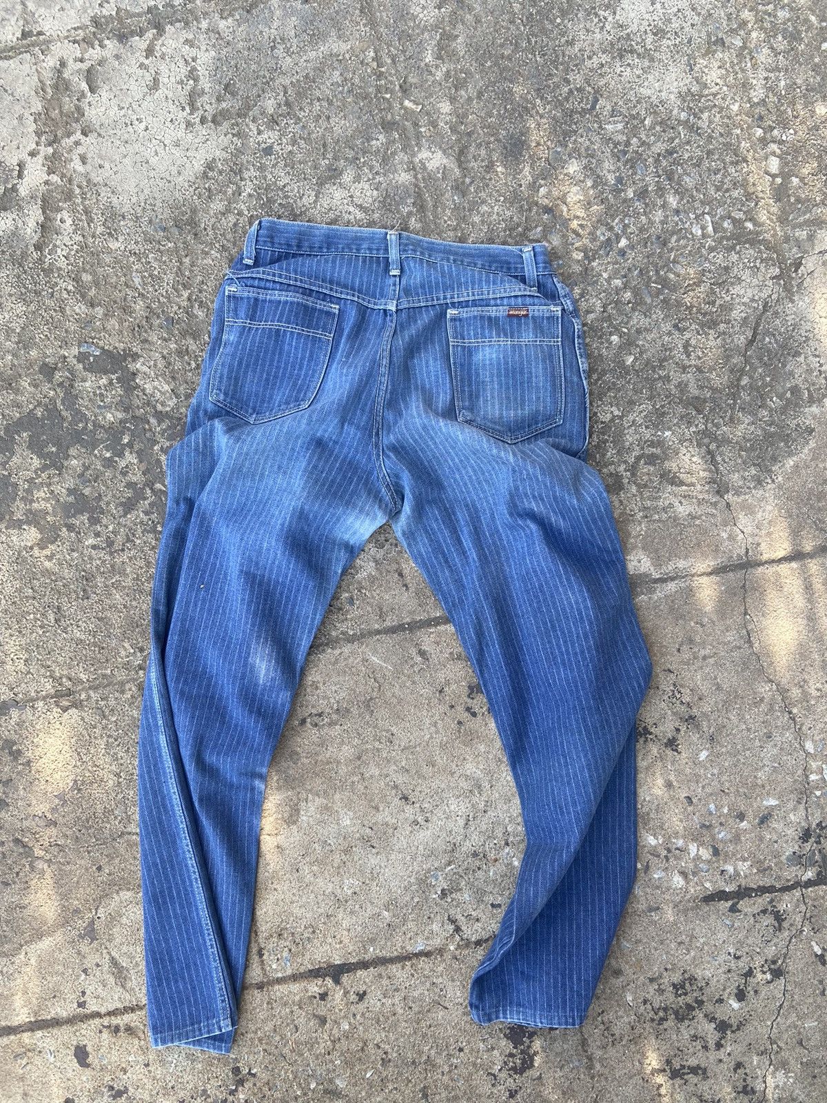 Kapital × Vintage Vintage Wrangler 80s denim with white stripes Size US 33 - 3 Thumbnail