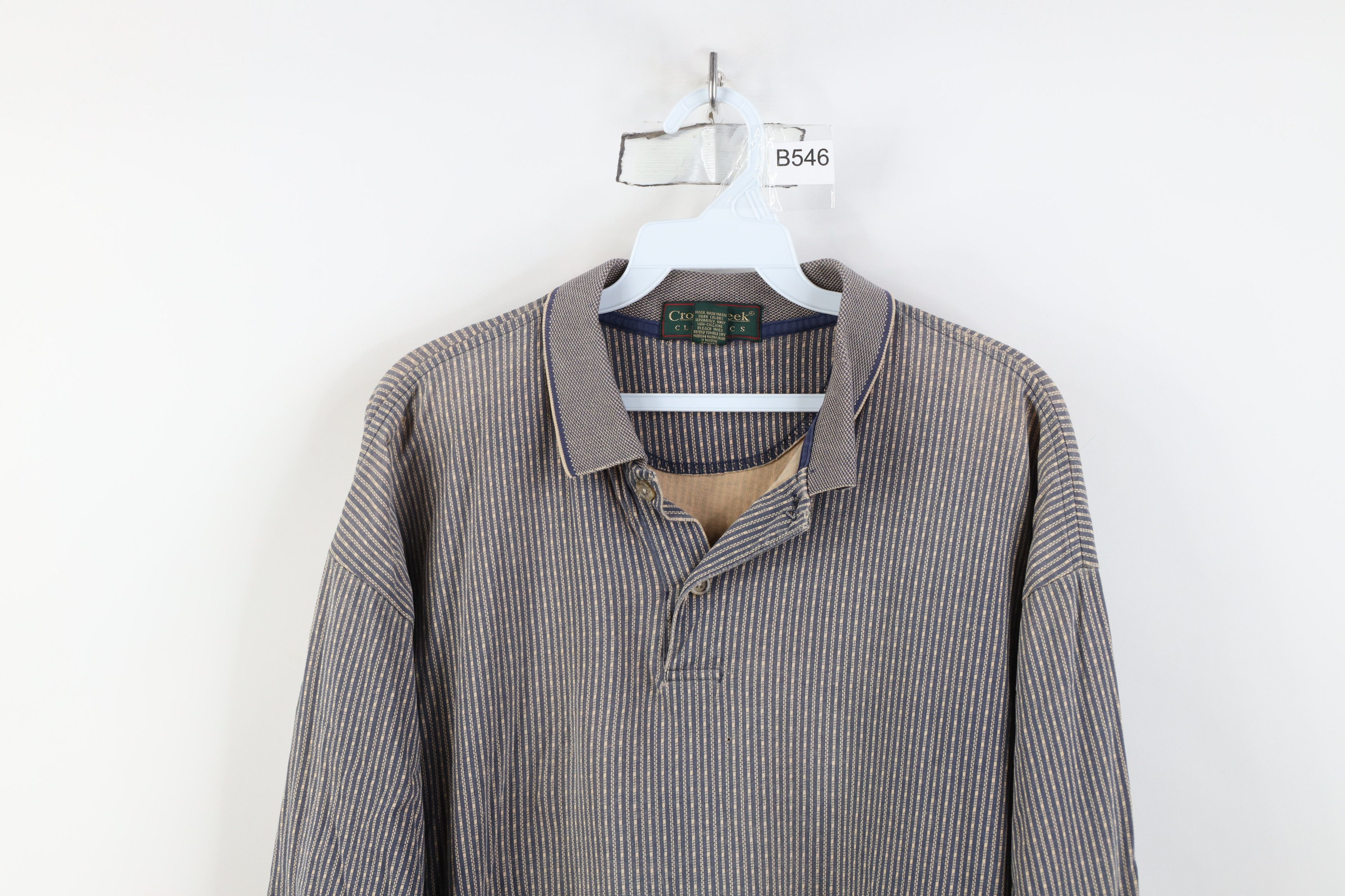 Vintage Vintage 90s Streetwear Knit Baggy Collared Golf Polo Shirt Size US XL / EU 56 / 4 - 2 Thumbnail