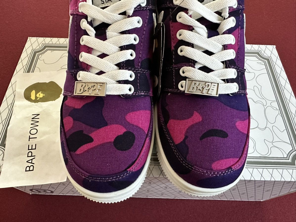 Bape COLOR CAMO BAPE STA LOW (PURPLE) Size US 8 / EU 41 - 3 Thumbnail