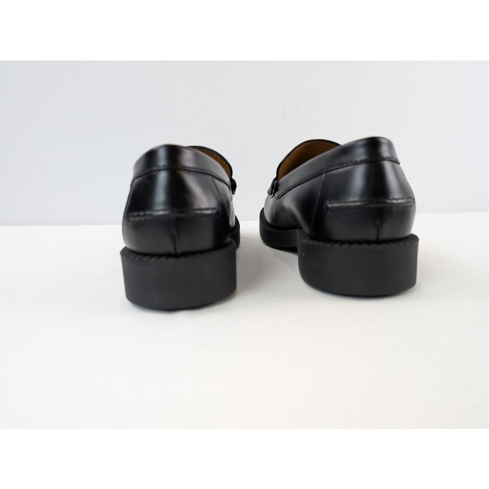 Gucci o1rshd1 Leather Taemin Moccasin Horsebit Loafer Boots Nero Size US 11 / EU 44 - 11 Thumbnail