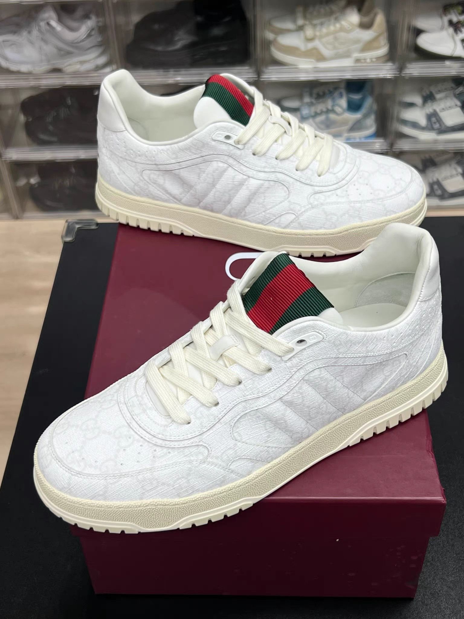 Gucci GUCCI Re-Web All-Over Print White K15 Size US 10 / EU 43 - 1 Thumbnail