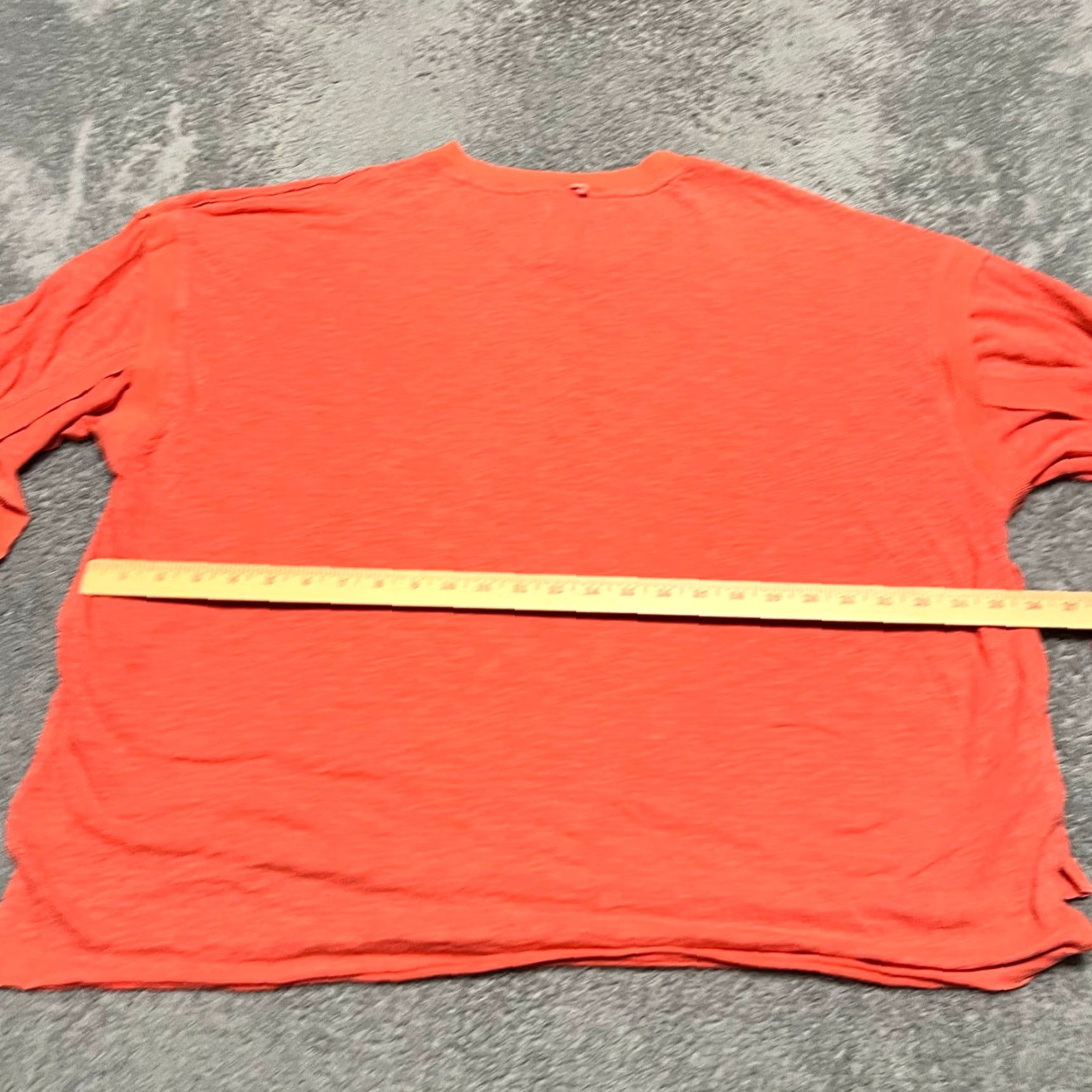 Free People Free People Movement Shirt Womens Small Coral Oversized Long Sleeve Henley Blouse S Womens Coral Long Sleeve Henley Shirt Size S / US 4 / IT 40 - 5 Thumbnail