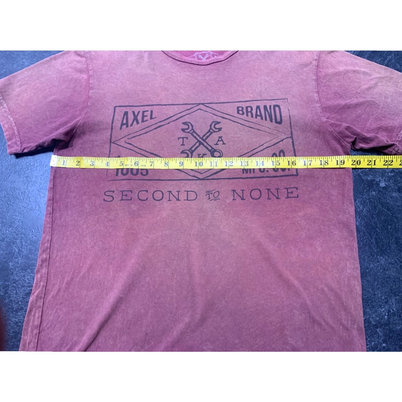 J Brand T K Axel Manufacturing Short Sleeve T-Shirt Mens Medium Brown Crew Neck Cotton Size US M / EU 48-50 / 2 - 6 Thumbnail