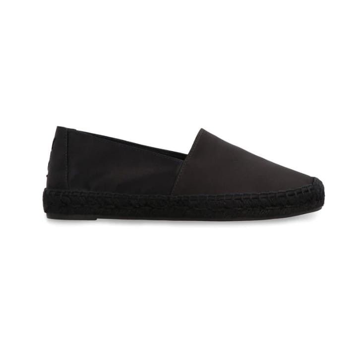 o1b1hav110724 Cassandre Espadrilles Satin Crepe in Black