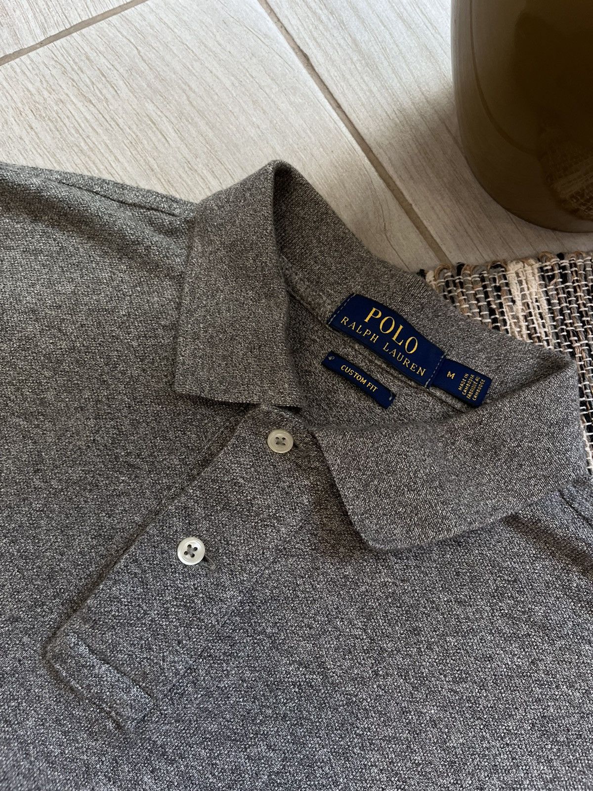 Polo Ralph Lauren Polo Ralph Lauren long sleeve polo shirt grey size M Size US M / EU 48-50 / 2 - 9 Thumbnail