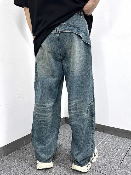 VIBE Vintage distressed street patchwork cargo jeans Size US 32 / EU 48 - 4 Thumbnail