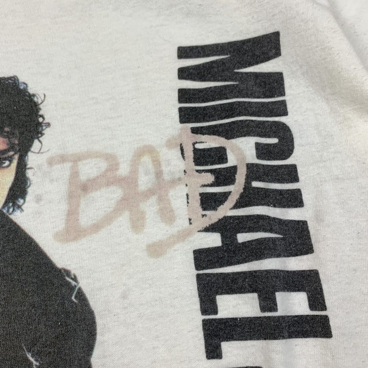 Band Tees 1987 Michael Jackson Bad Tour T Shirt Tee Vintage Size US M / EU 48-50 / 2 - 6 Thumbnail
