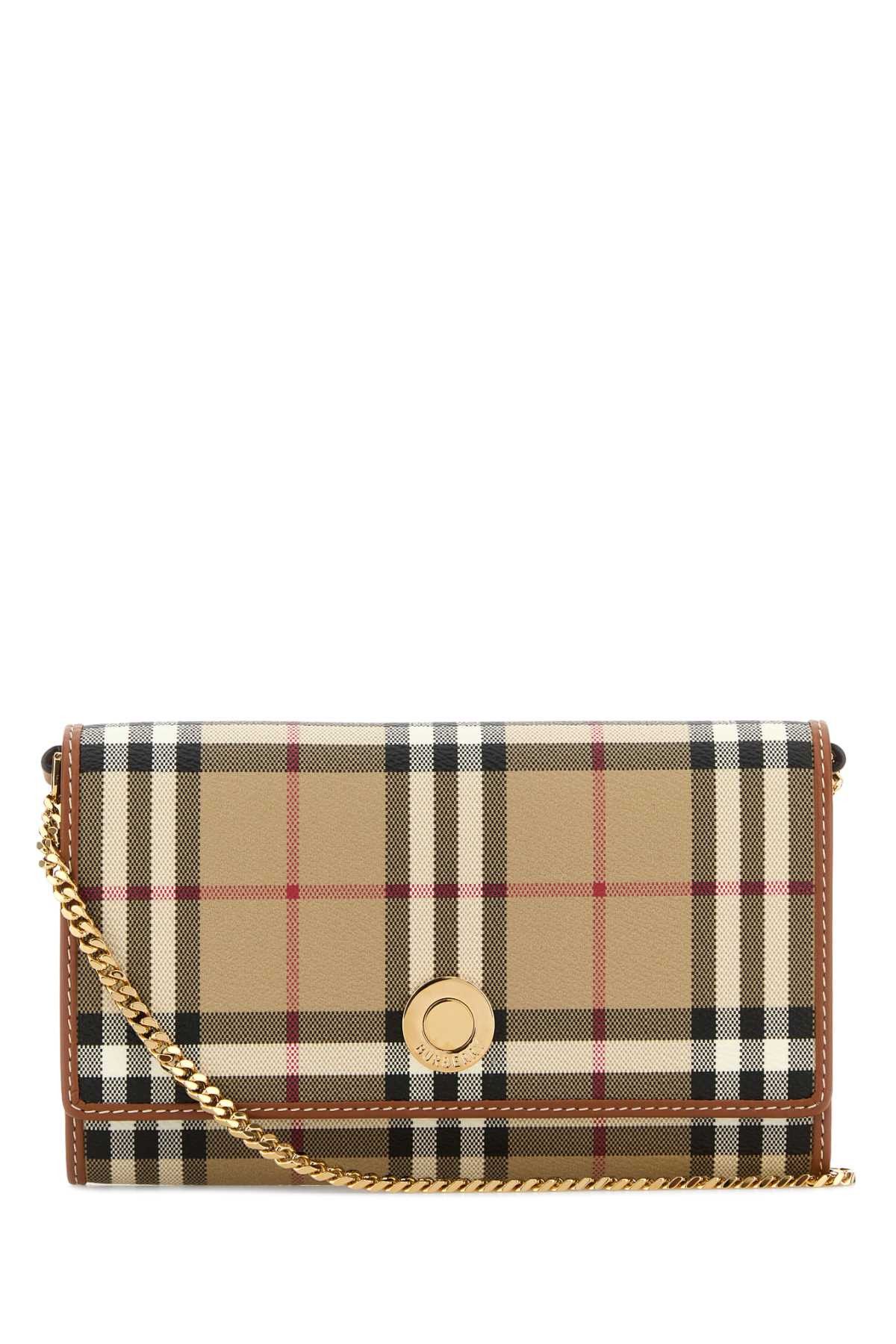 Burberry Printed Canvas Check Wallet Size ONE SIZE - 1 Thumbnail