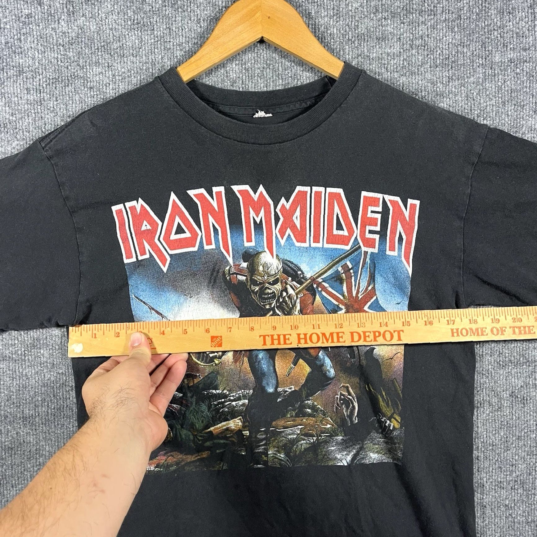 Vintage VINTAGE Iron Maiden Shirt Mens M Black The Trooper Eddie Band Rock Metal Shirt Size US M / EU 48-50 / 2 - 4 Thumbnail