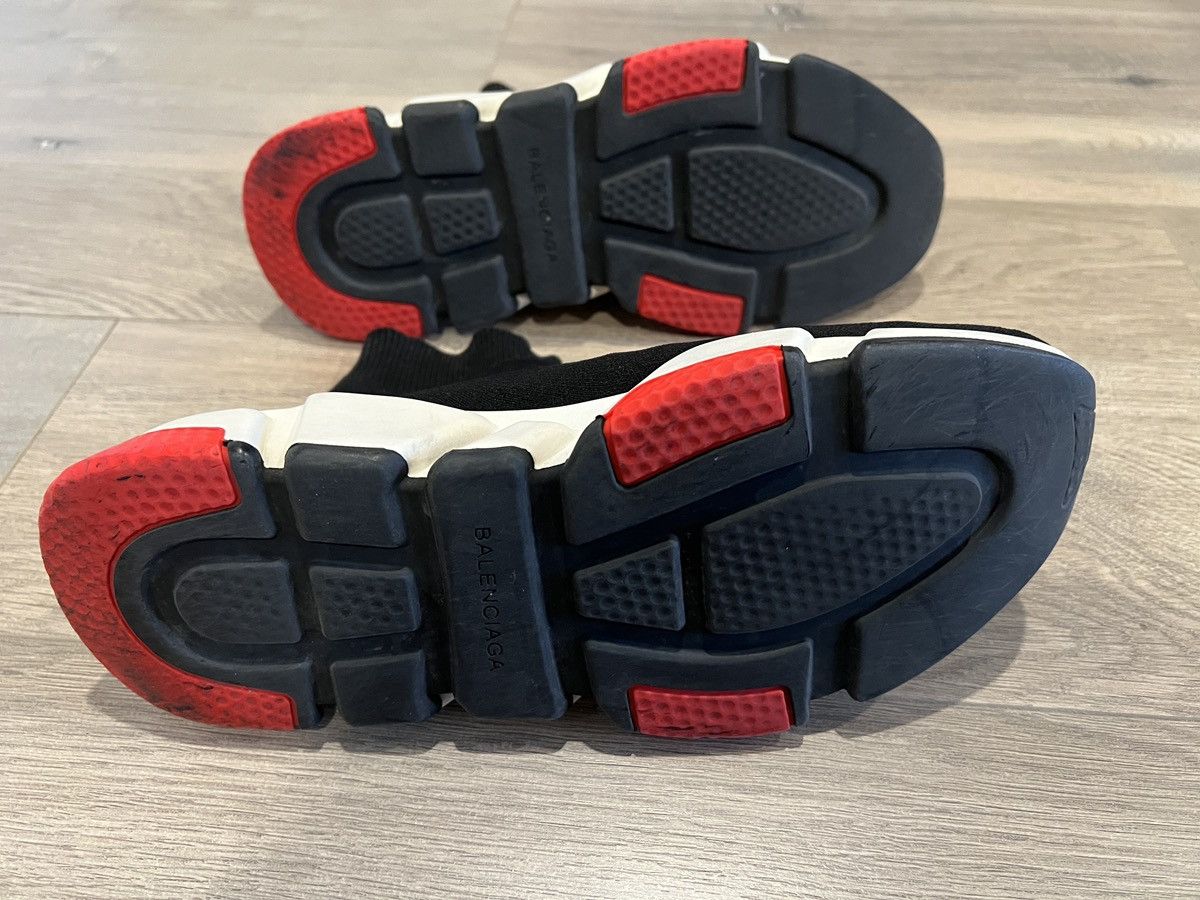 Balenciaga Balenciaga Speed runner 1.0 black red white Size US 7.5 / EU 40-41 - 9 Thumbnail