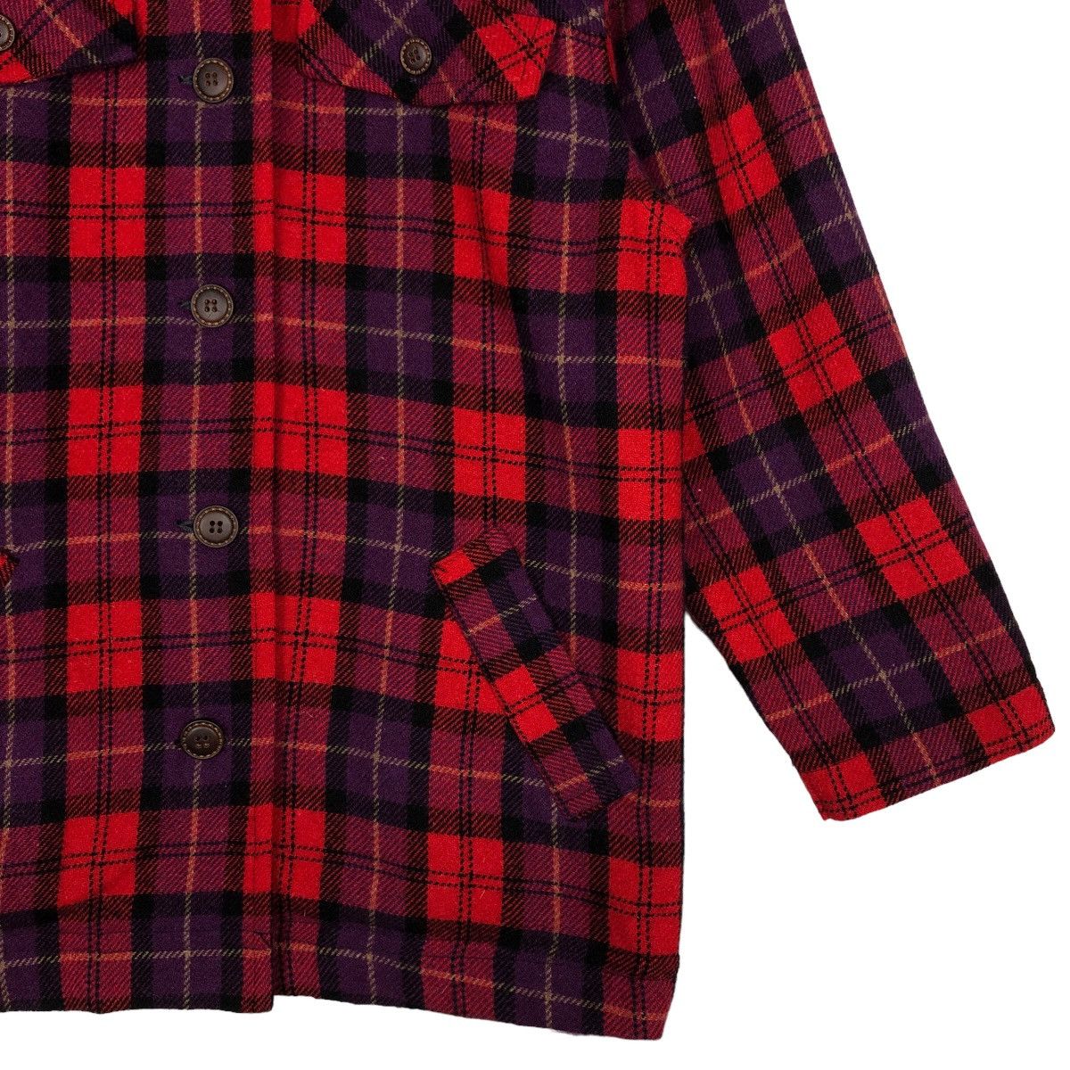 Japanese Brand 🔥Vtg Tartan Design Punk Jacket Style Wind Stream Japan Size US M / EU 48-50 / 2 - 6 Thumbnail