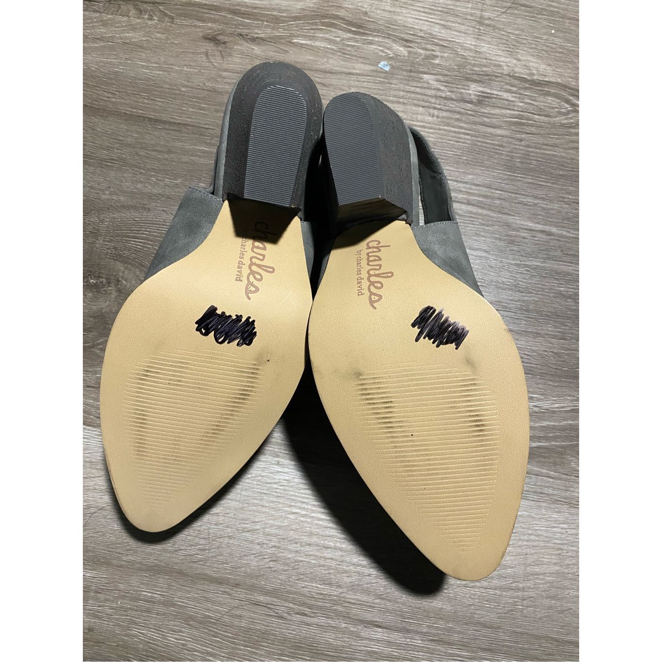 Other Charles by Charles David Slingback Booties Nirvana Slate Gre Size US 9.5 / IT 39.5 - 8 Thumbnail