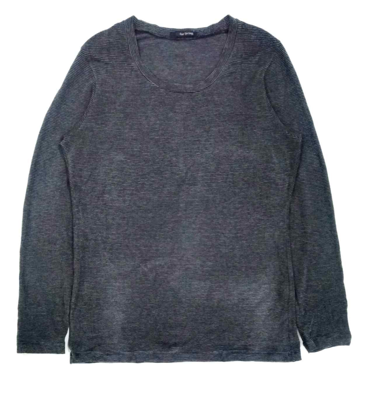 image of Y's For Living By Yohji Yamamoto Striped L/sleeve, Women's (Size Small)