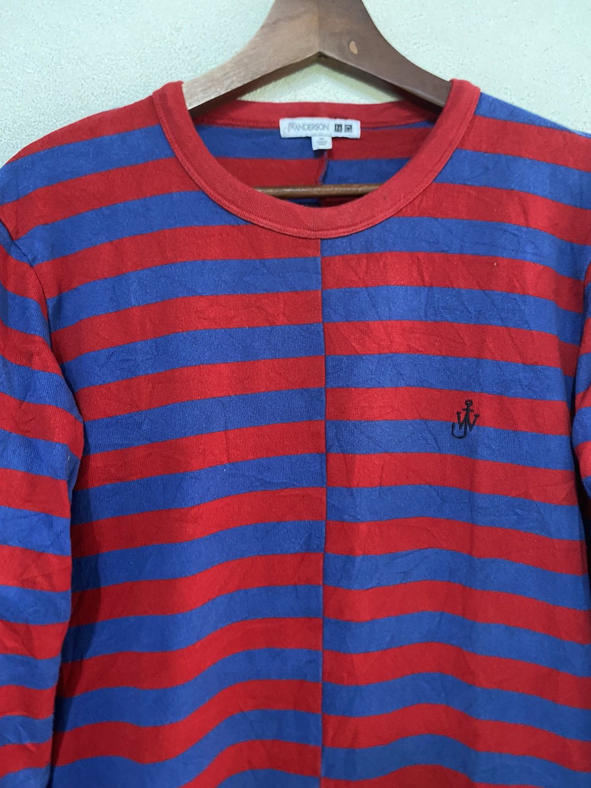 JW Anderson × Uniqlo Blue Striped Long Sleeve T Shirt Size US M / EU 48-50 / 2 - 2 Thumbnail