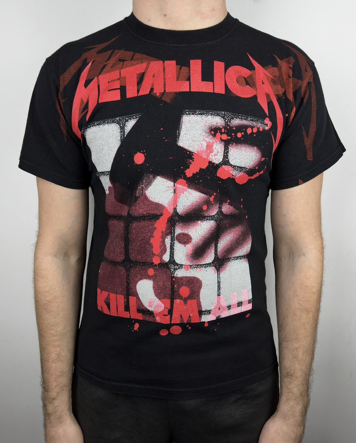 Band Tees Metallica Kill Em All Over Print Metal Rock Band T Shirt Tee Size US M / EU 48-50 / 2 - 4 Thumbnail