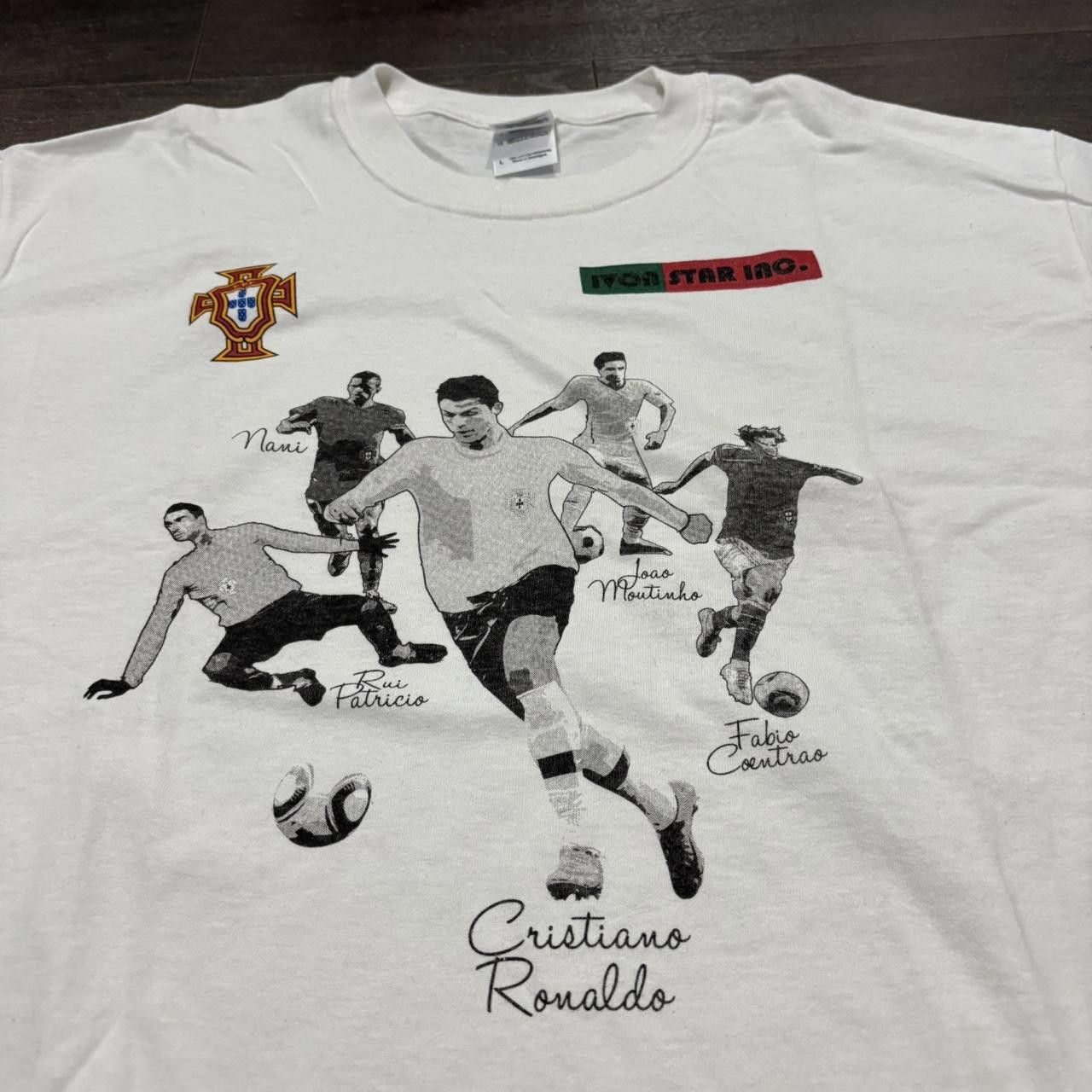 Designer Vintage Portugal FPF Cristiano Ronaldo soccer team t shirt L Size US L / EU 52-54 / 3 - 2 Thumbnail