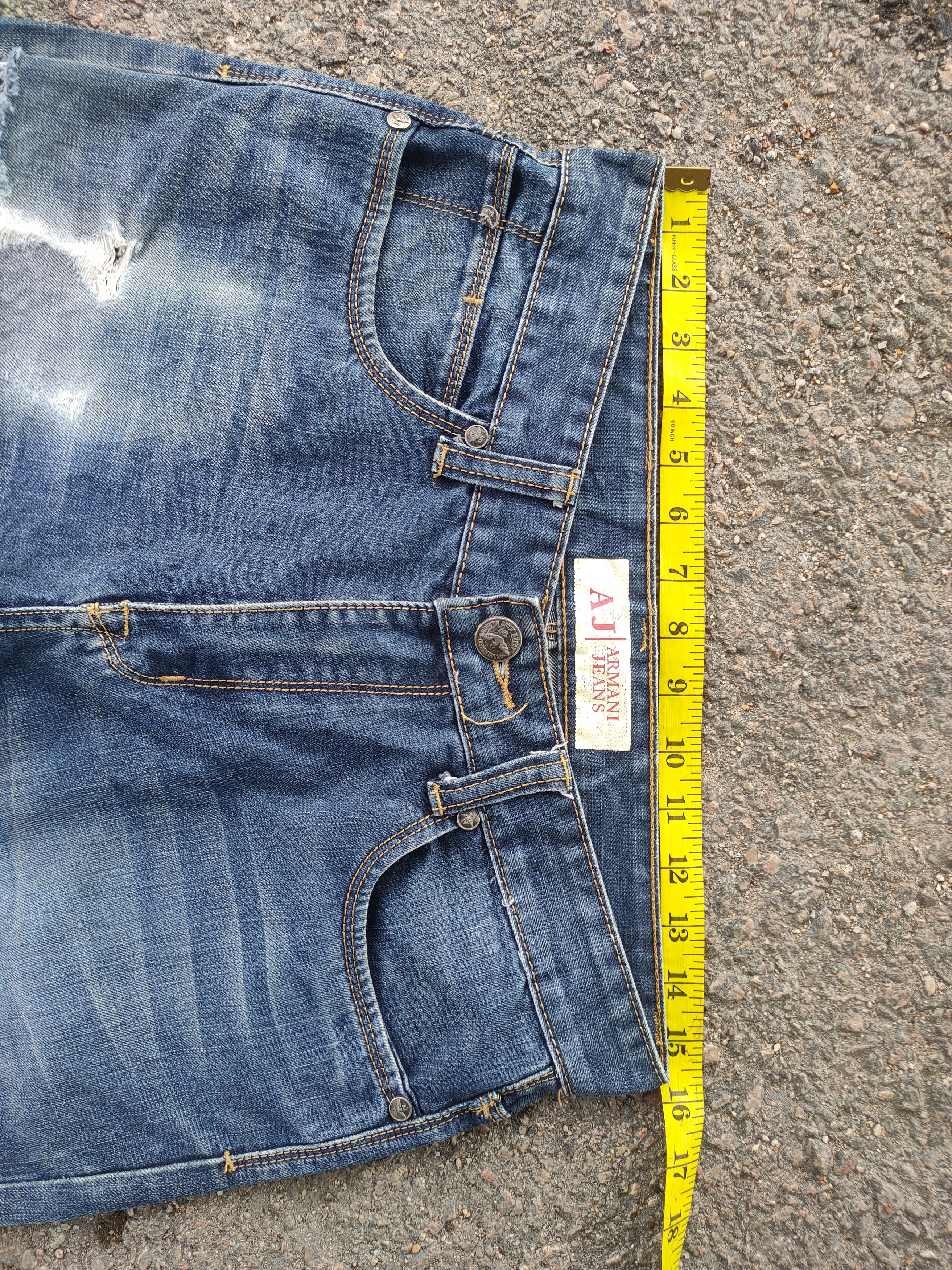 Armani × Jean × Vintage VINTAGE ARMANI FADED DISTRESSED JEANS DENIM PANTS Size US 31 - 5 Thumbnail