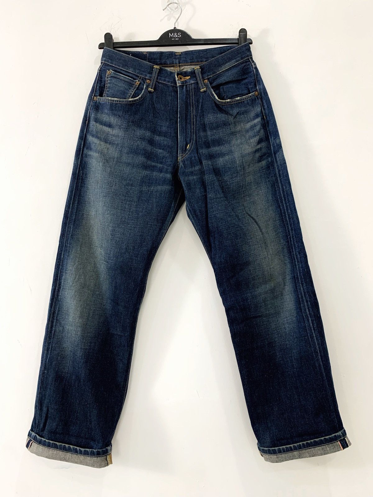 Edwin Vintage edwin selvedge raw jeans denim Size US 31 - 1 Thumbnail